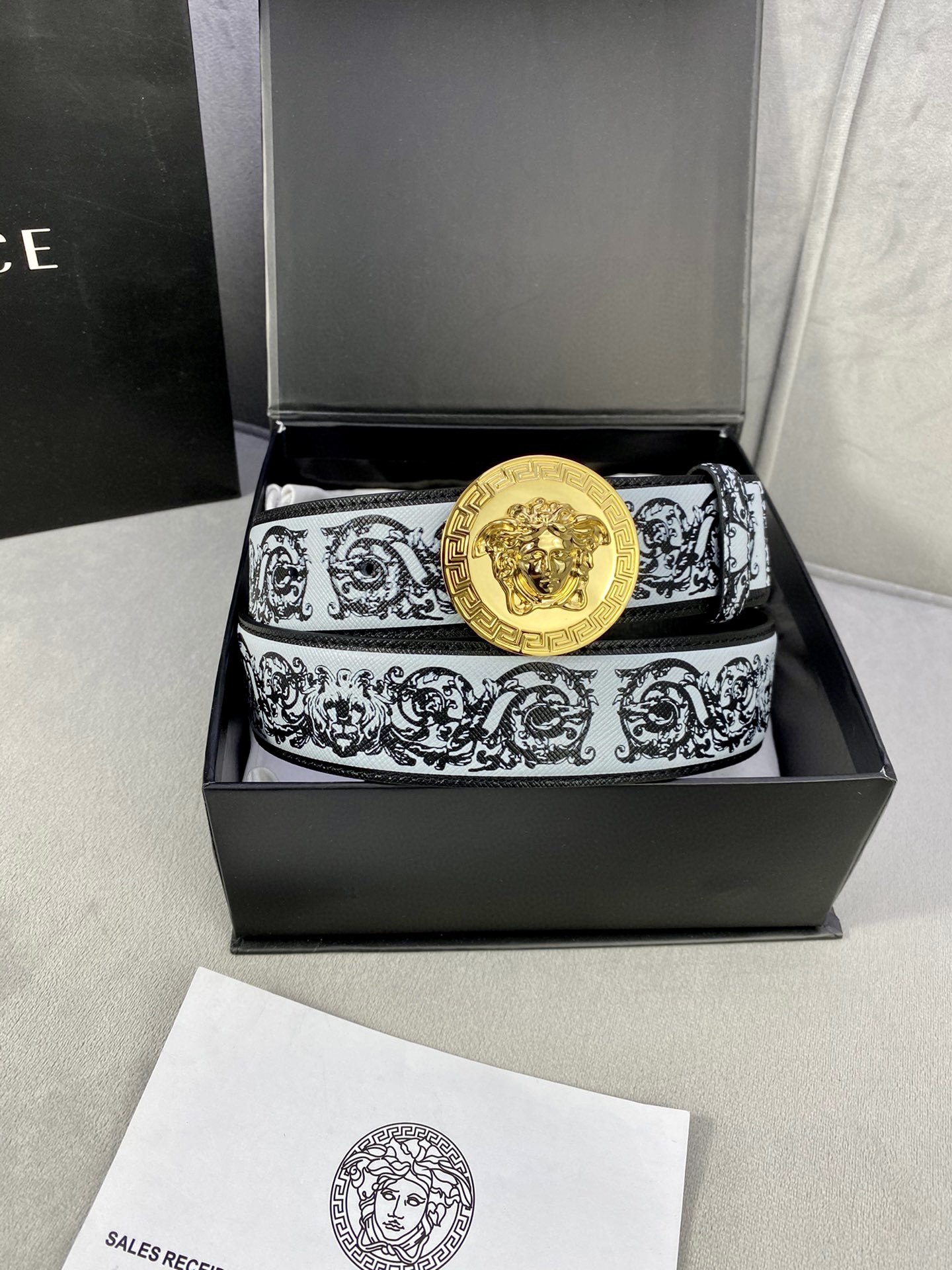 Versace Basic Belt Cow Leather S-m-l