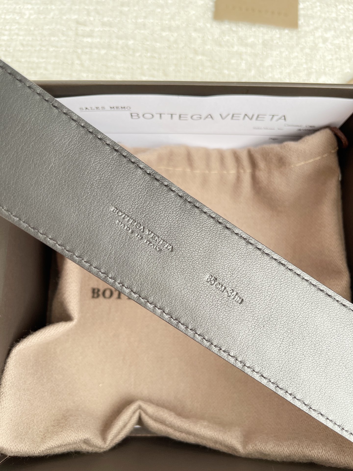 Bottega Veneta Basic Belt Cow Leather M
