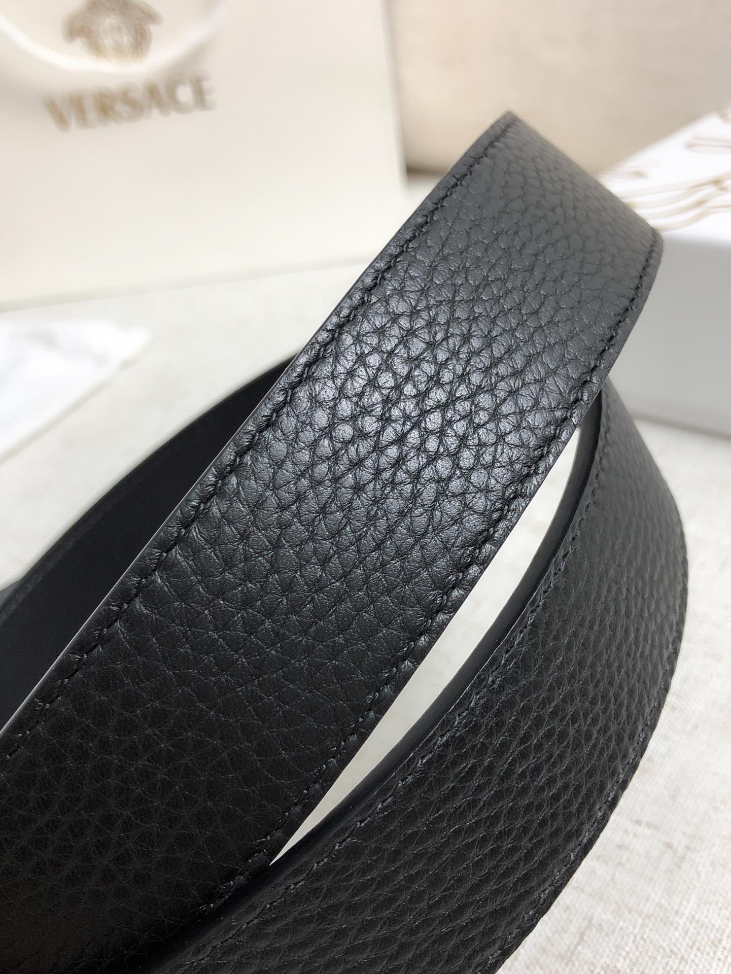 Versace Leather Belt Cow Leather M