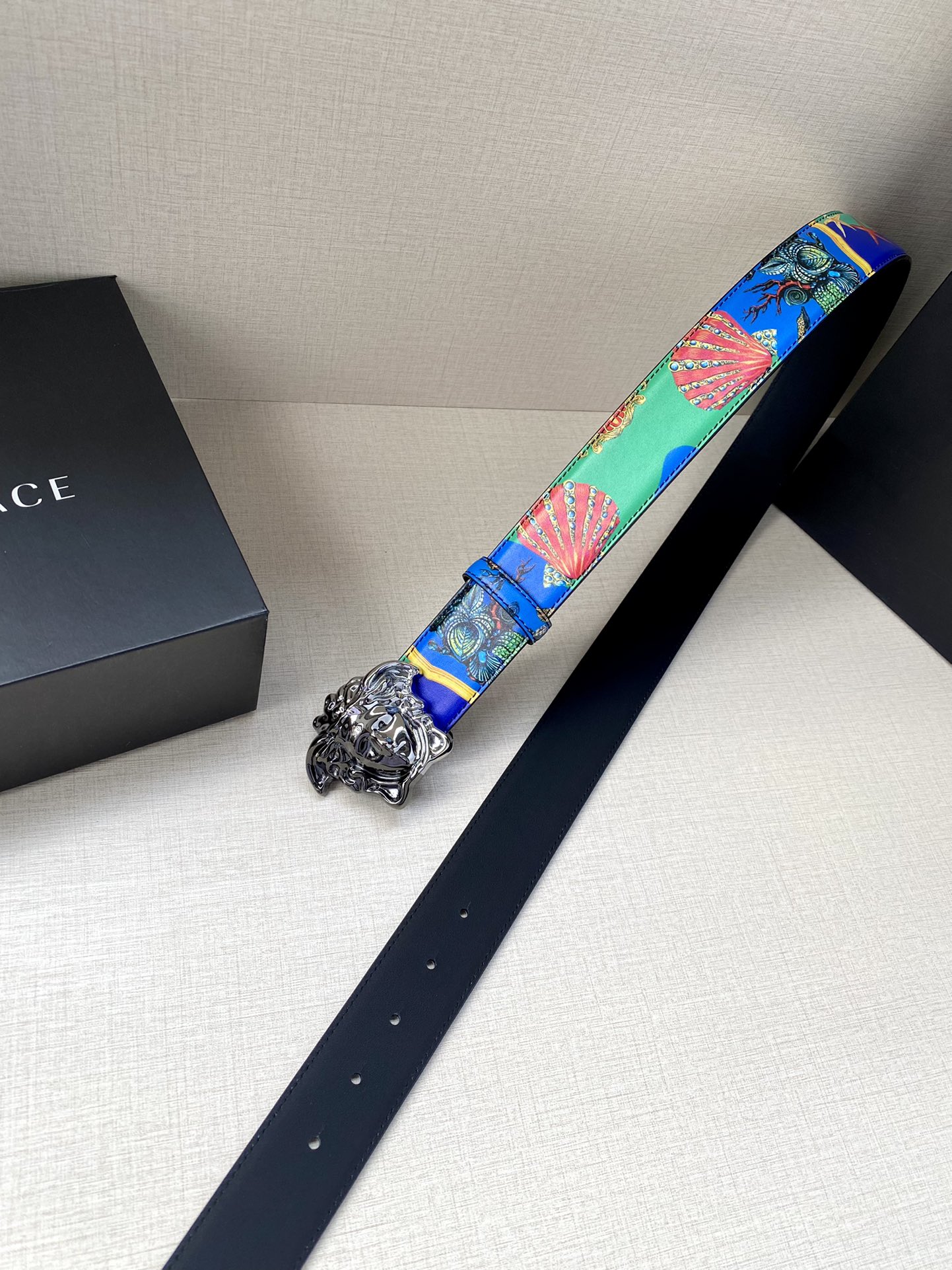 Versace Leather Belt Cow Leather S-m-l