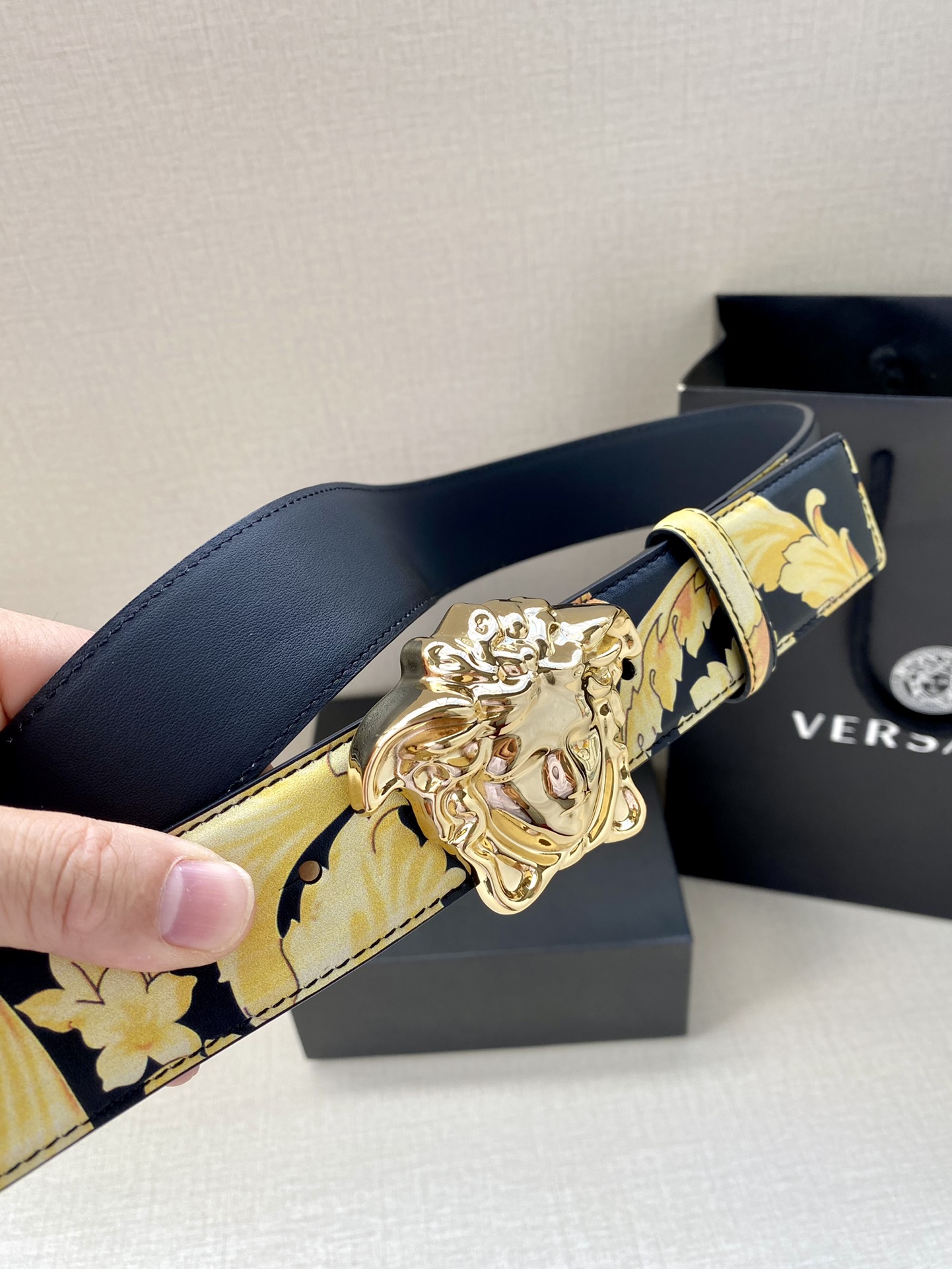 Versace Basic Belt Black S-m-l