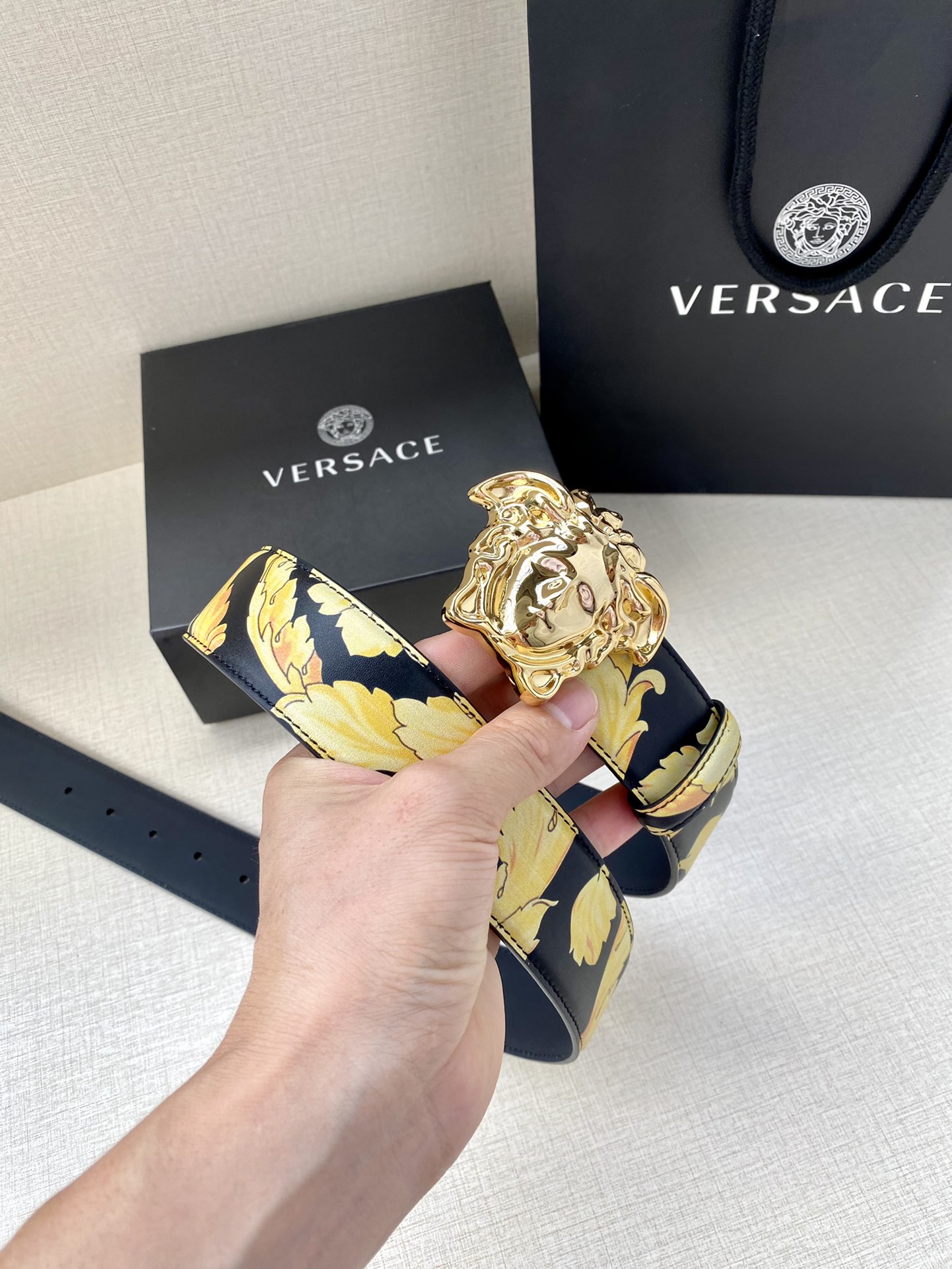 Versace Basic Belt Black S-m-l