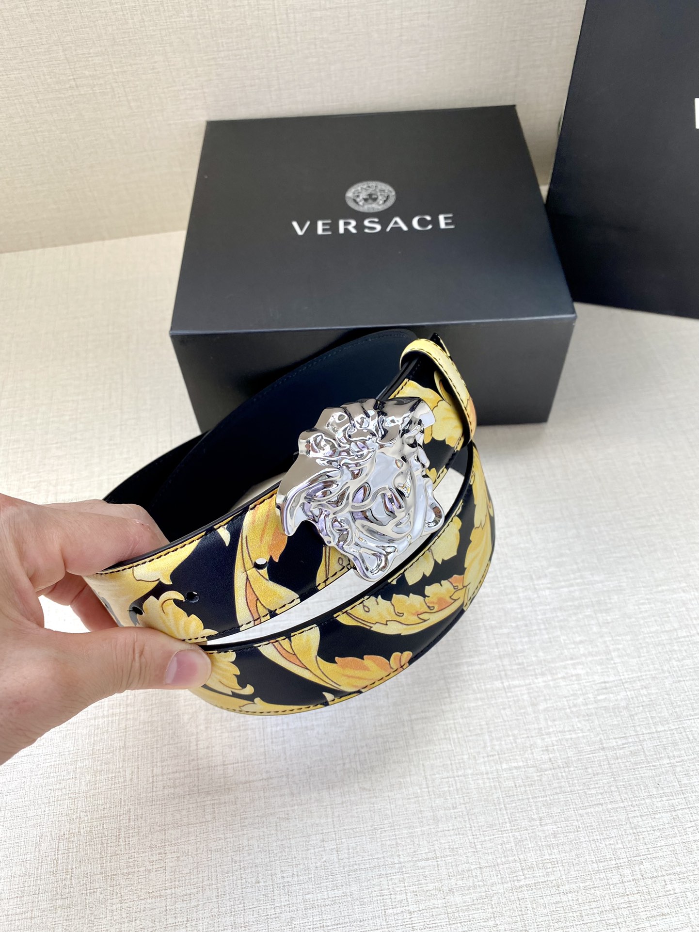 Versace Basic Belt Black S-m-l