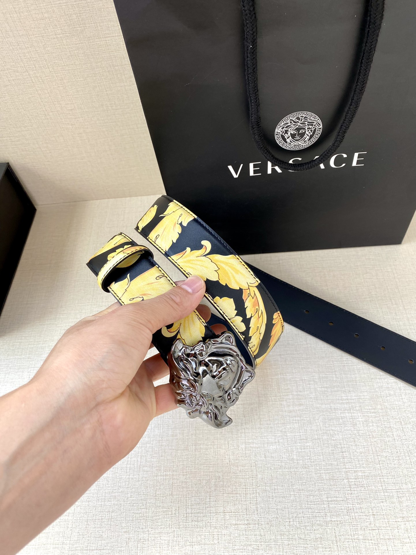 Versace Basic Belt Black S-m-l
