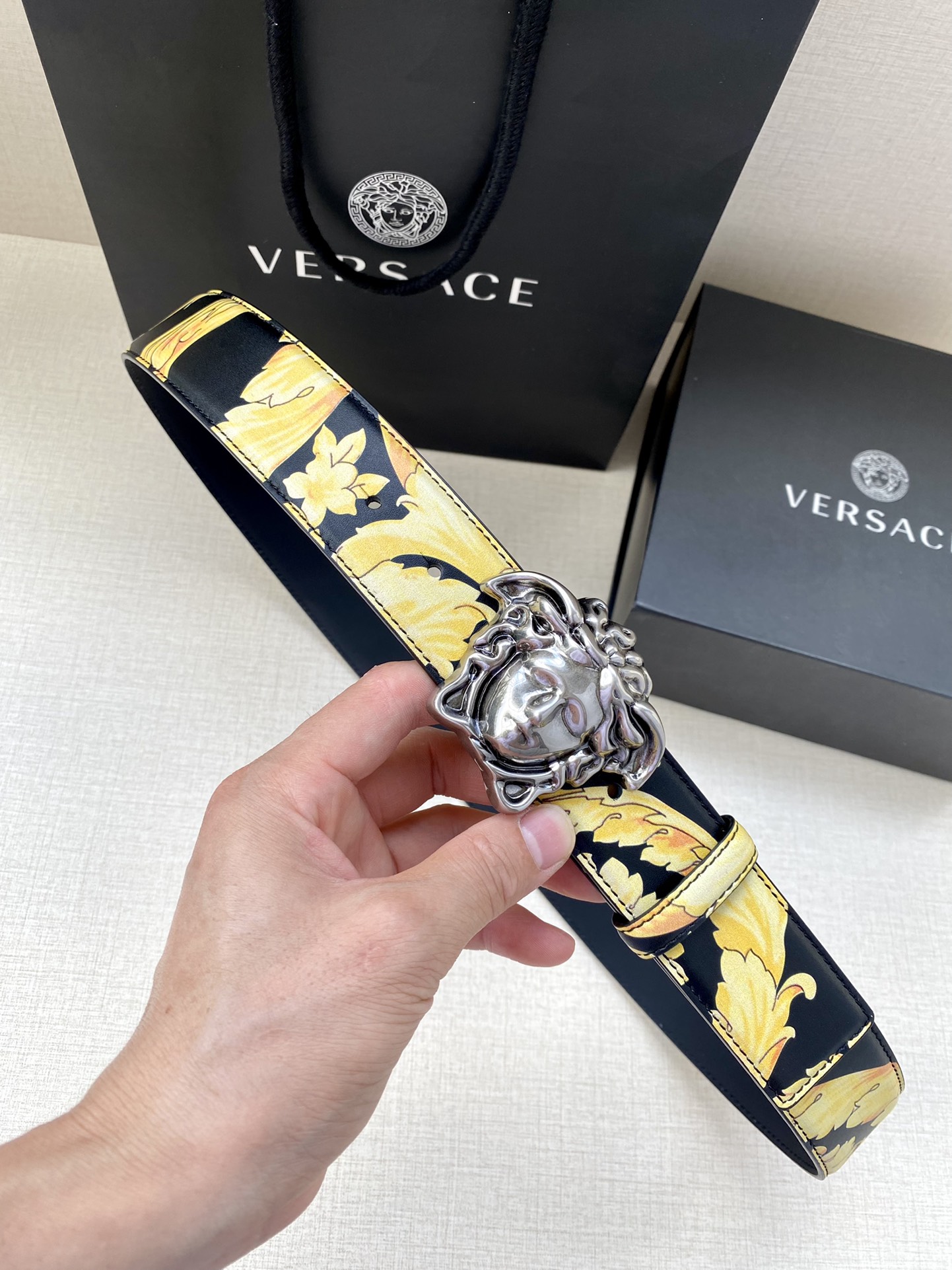 Versace Basic Belt Black S-m-l