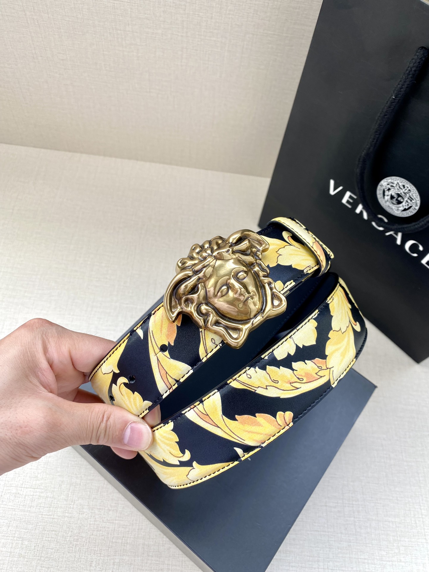 Versace Basic Belt Black S-m-l