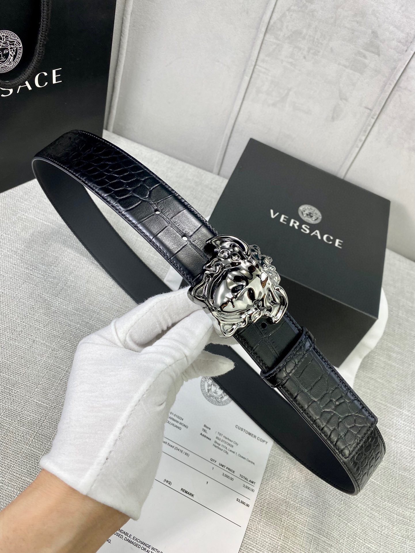 Versace Male Basic Belt S-m