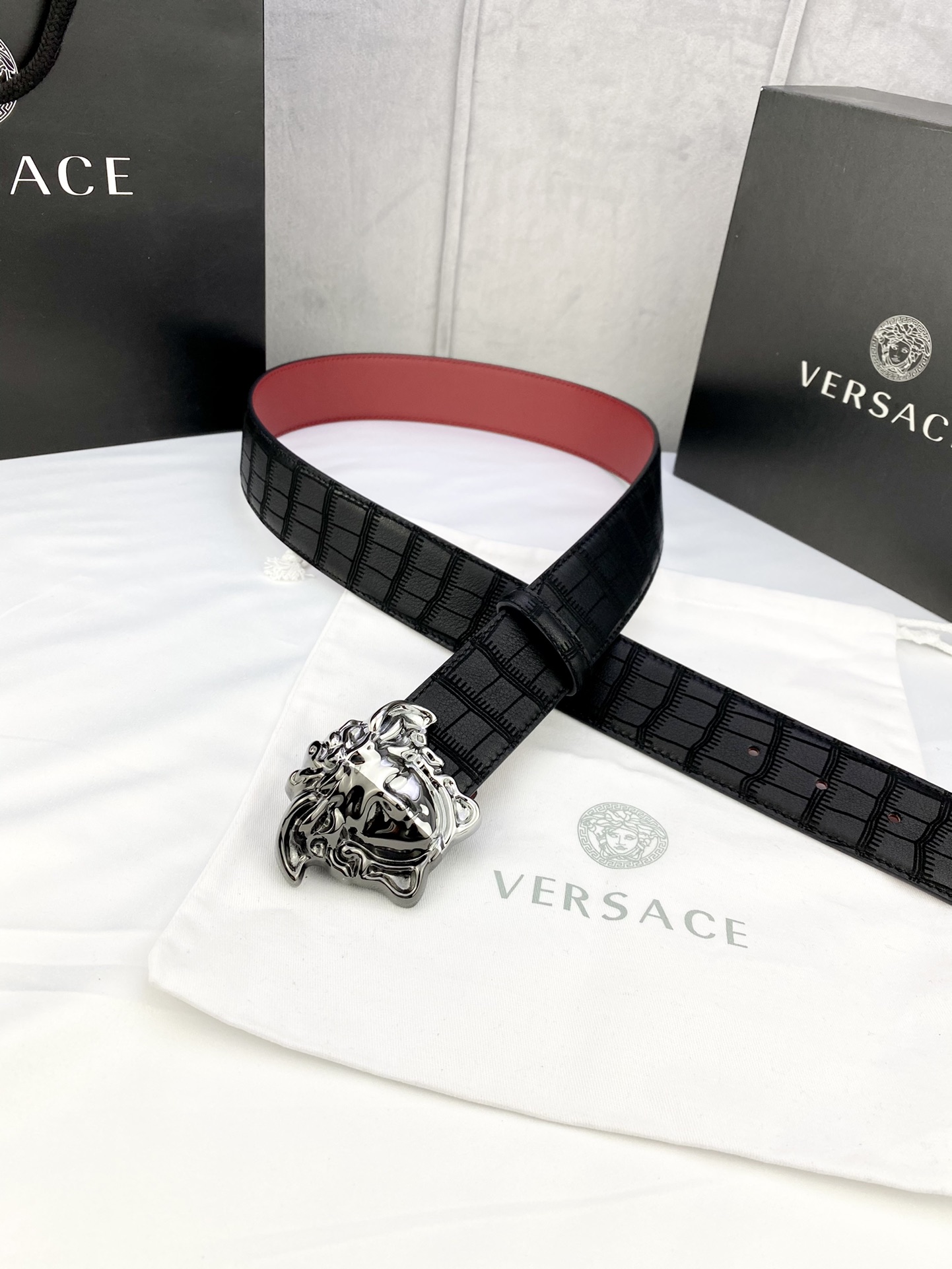 Versace Basic Belt Cow Leather S-m