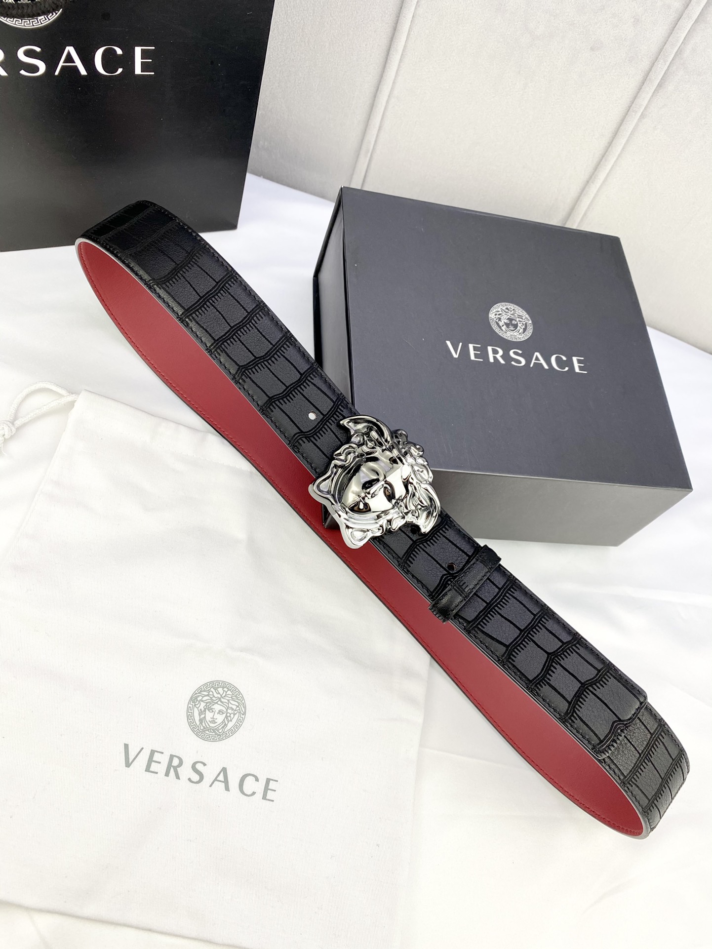 Versace Basic Belt Cow Leather S-m