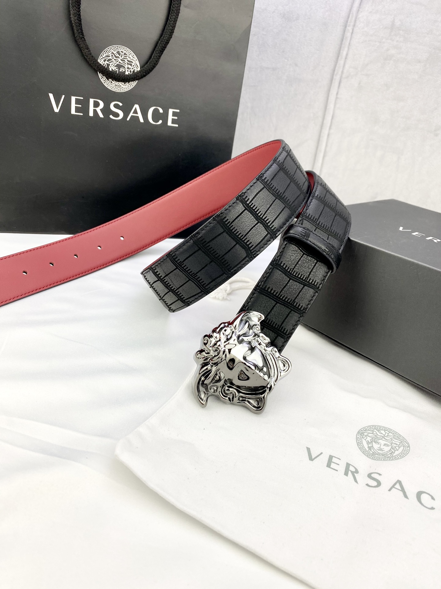 Versace Basic Belt Cow Leather S-m