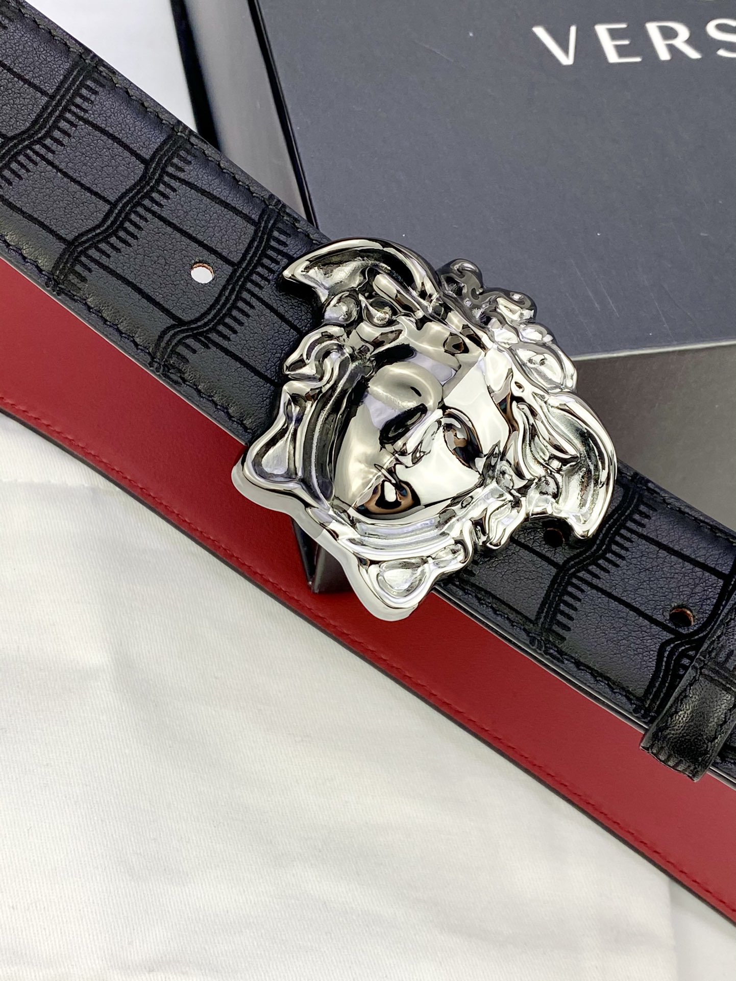 Versace Basic Belt Cow Leather S-m