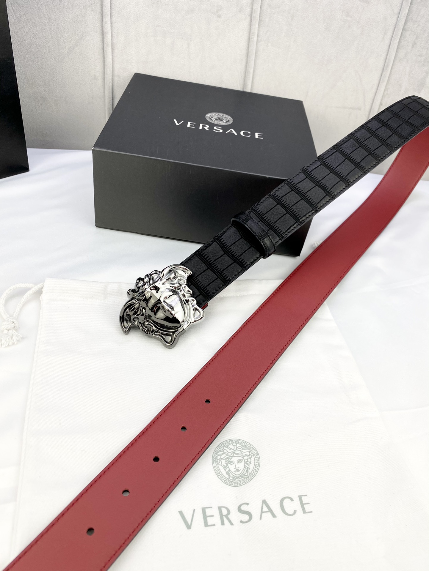 Versace Basic Belt Cow Leather S-m