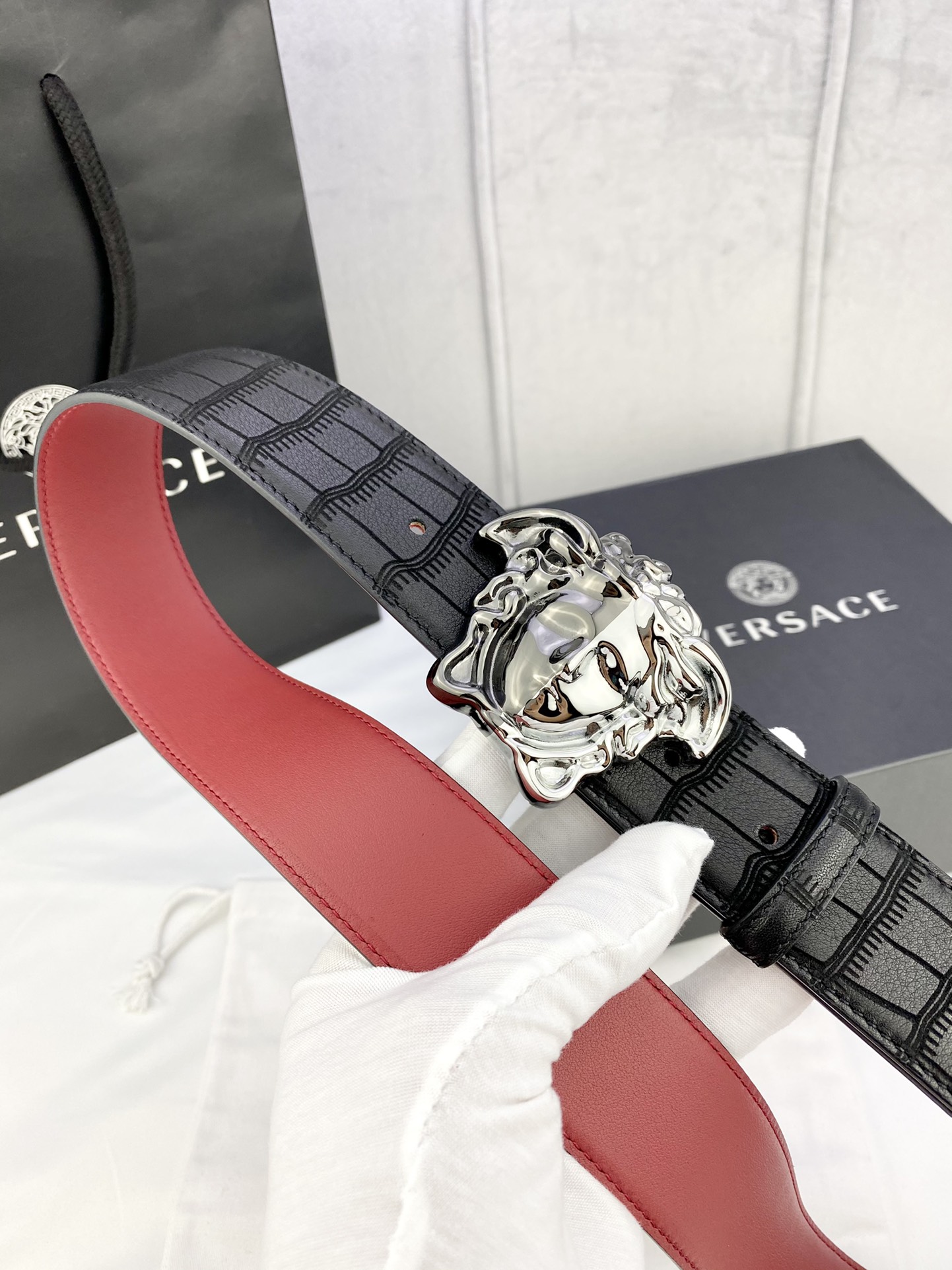 Versace Basic Belt Cow Leather S-m