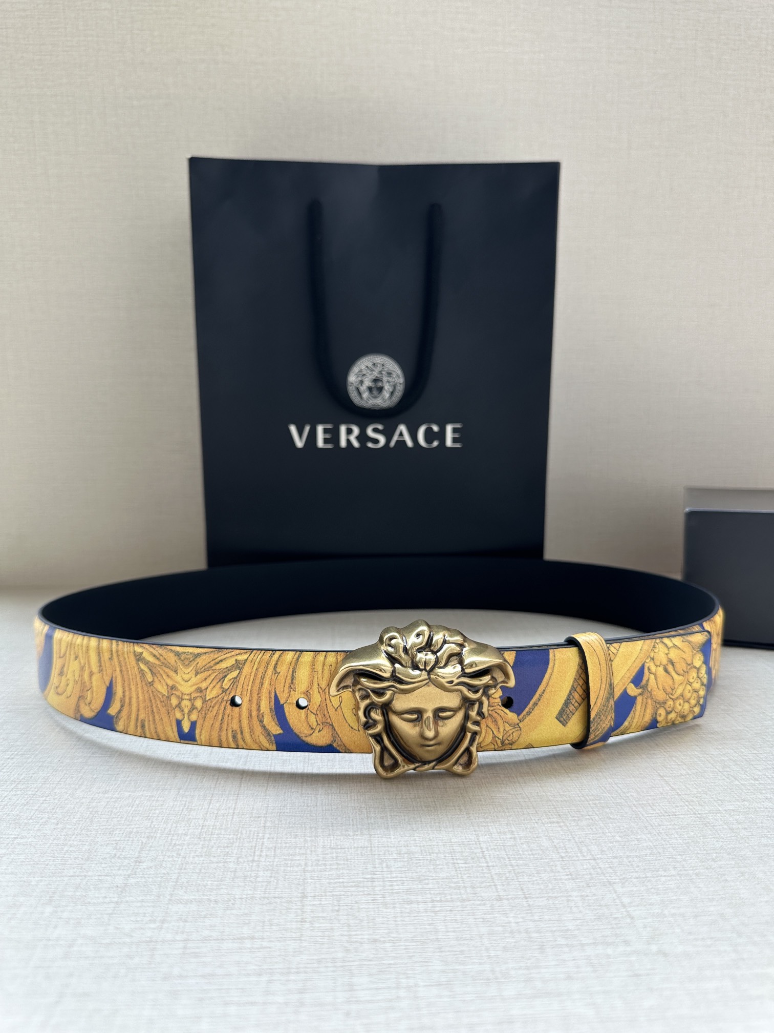 Versace Basic Belt Cow Leather S-m-l