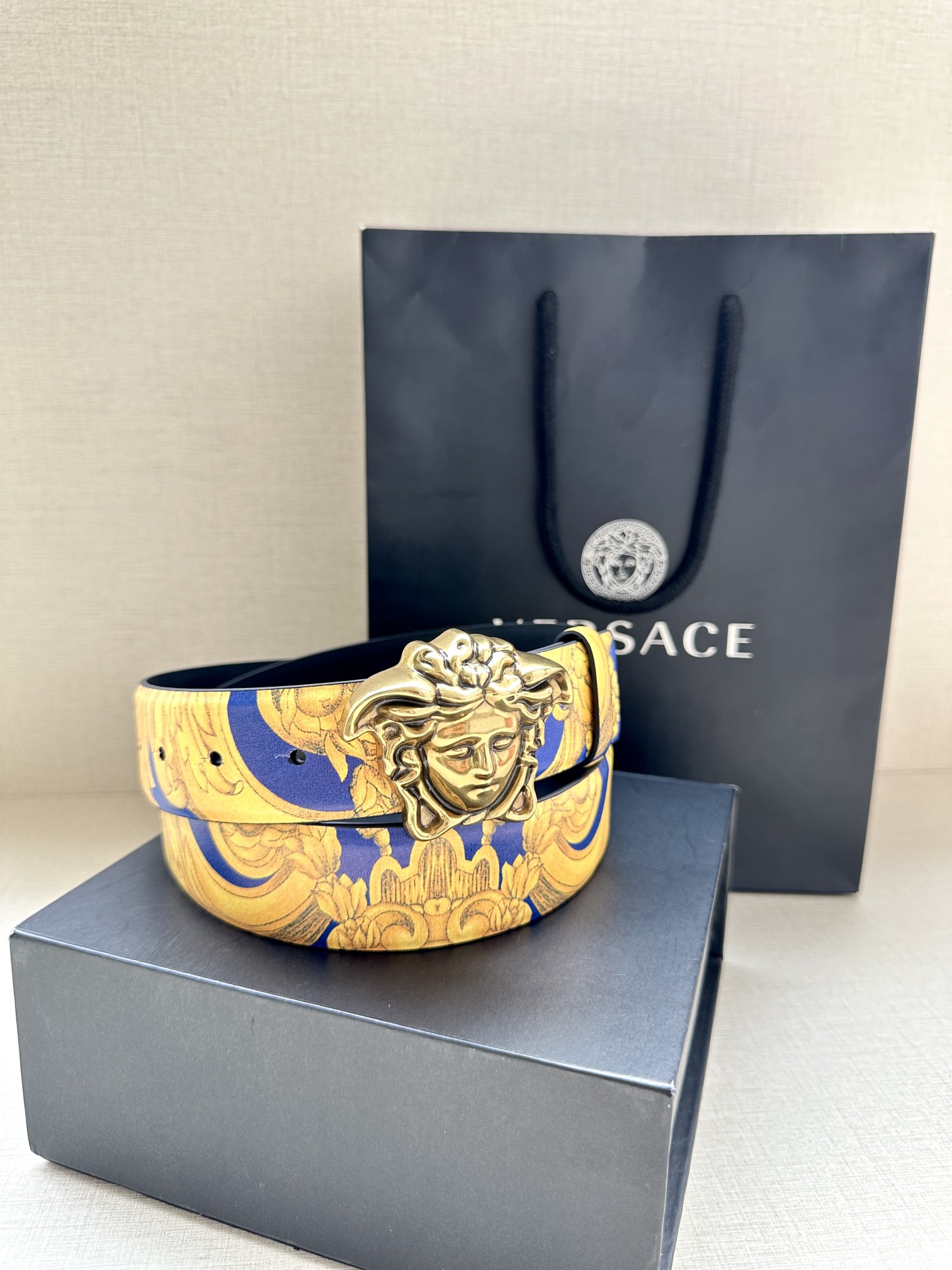 Versace Basic Belt Cow Leather S-m-l
