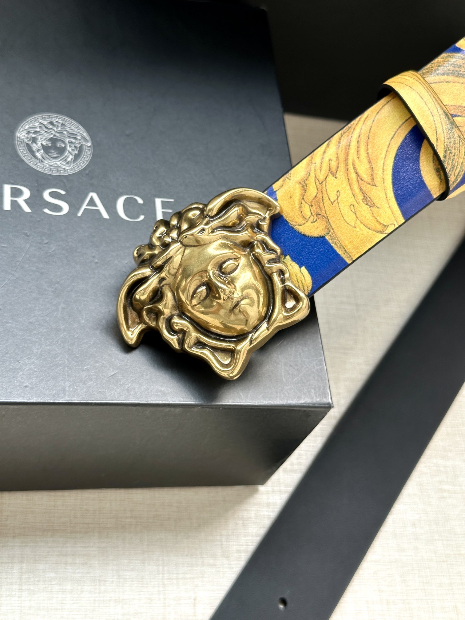 Versace Basic Belt Cow Leather S-m-l