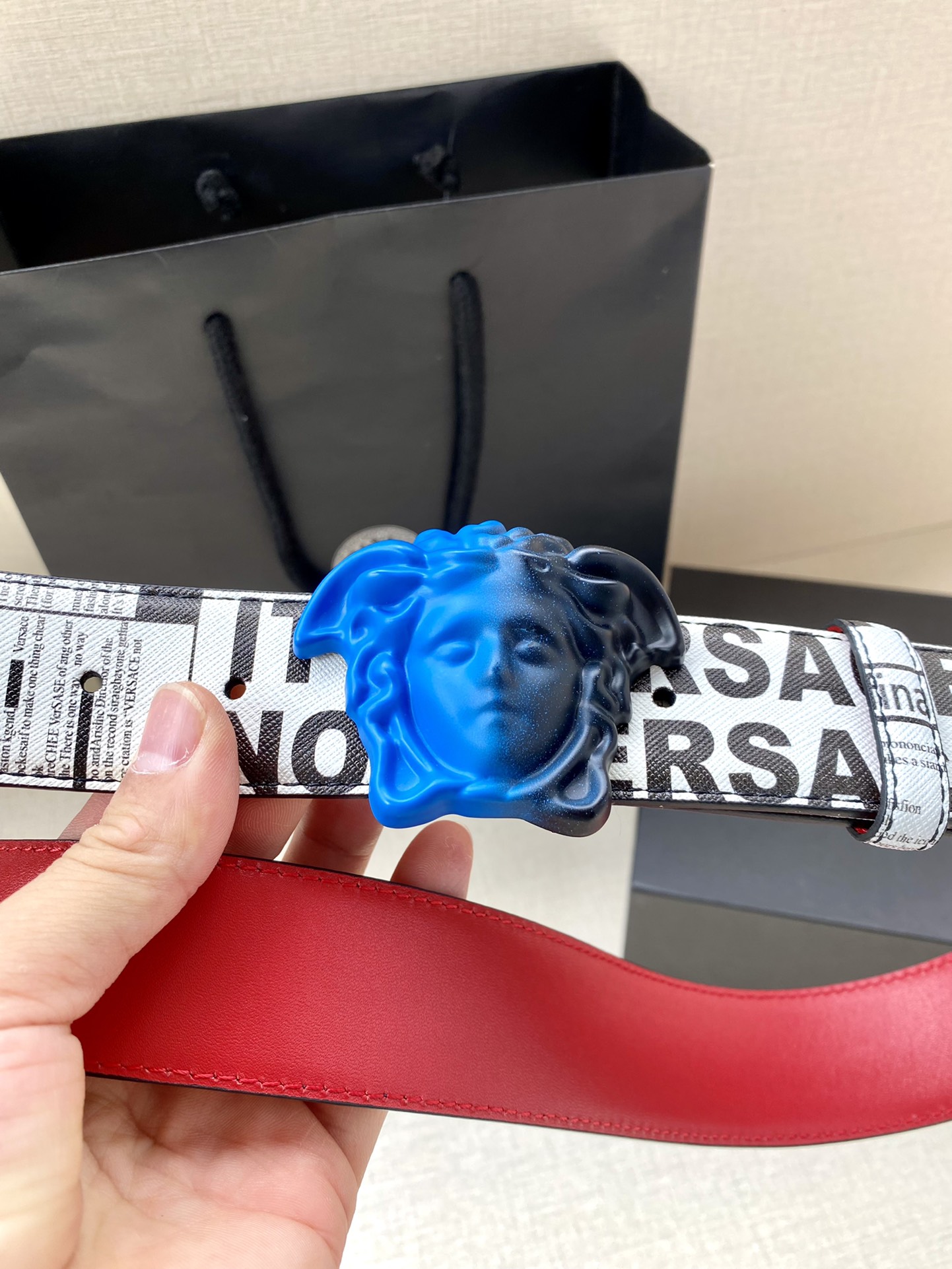 Versace Basic Belt Cow Leather S-m-l