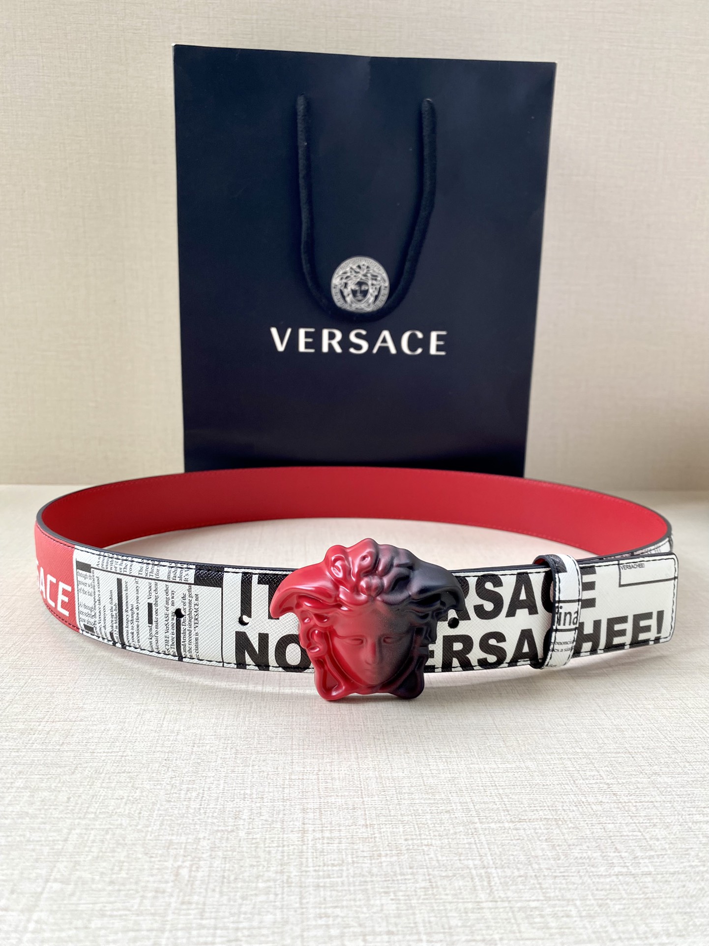 Versace Basic Belt Cow Leather S-m-l