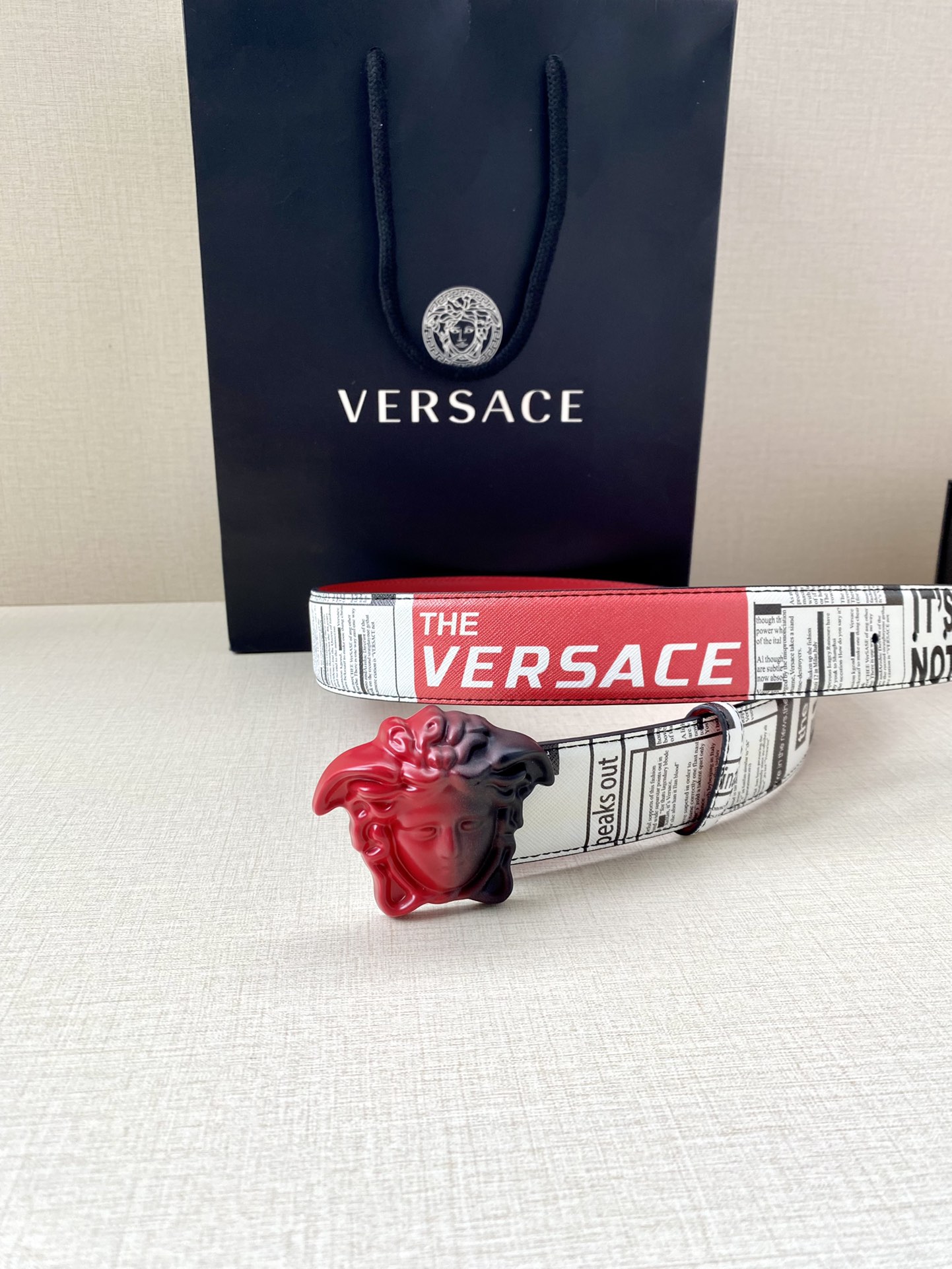 Versace Basic Belt Cow Leather S-m-l