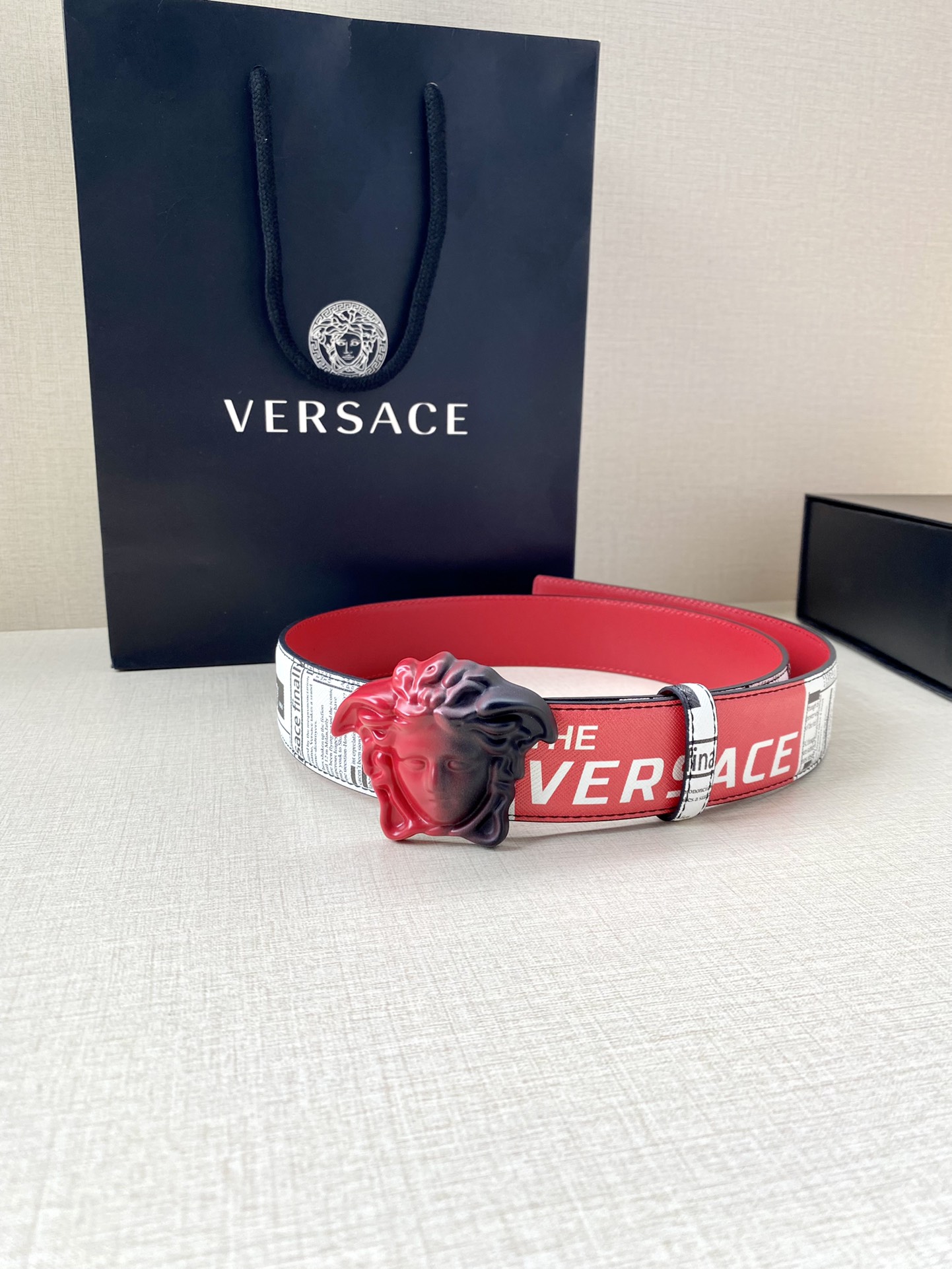 Versace Basic Belt Cow Leather S-m-l