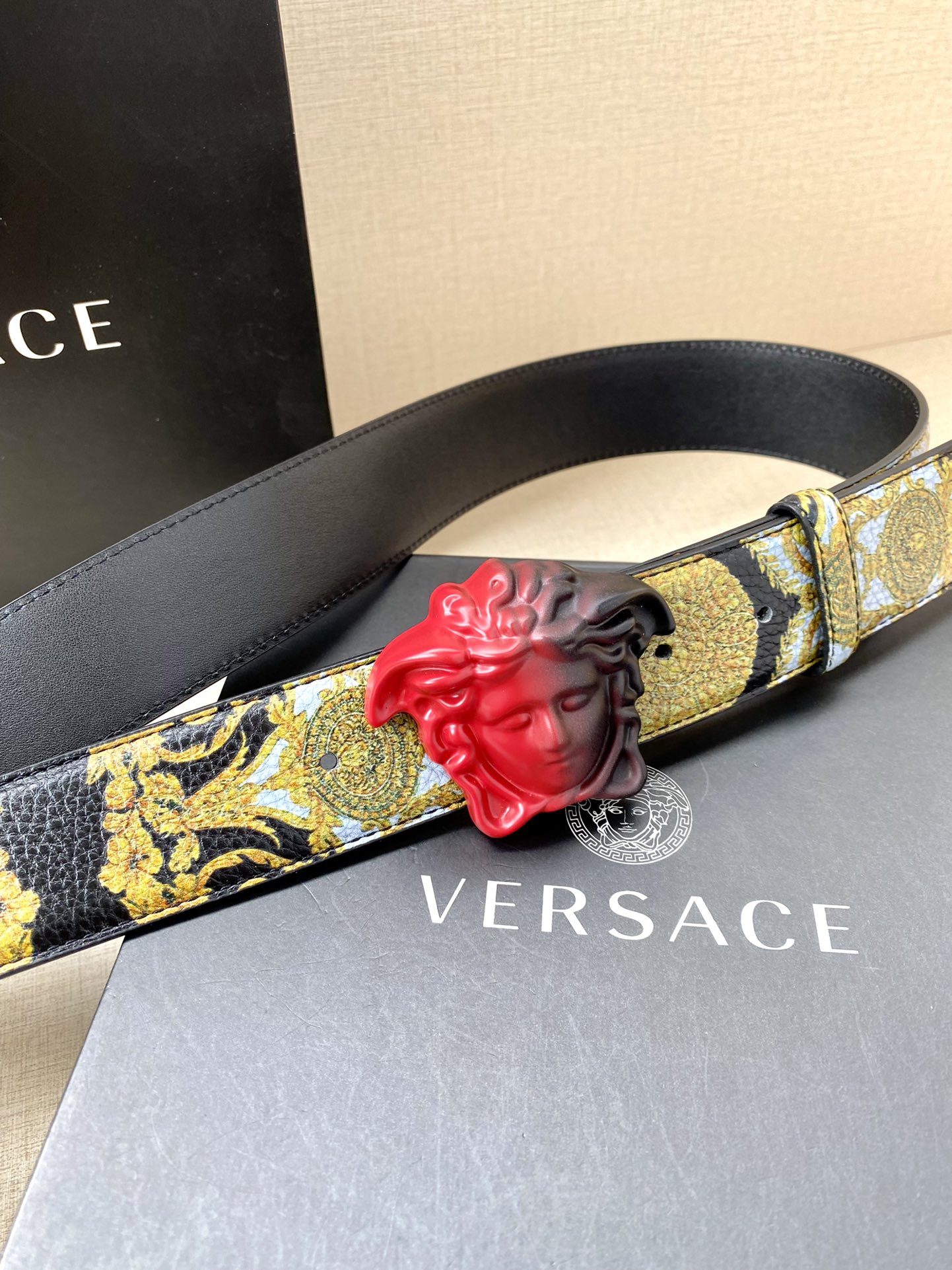 Versace Basic Belt Cow Leather S-m-l