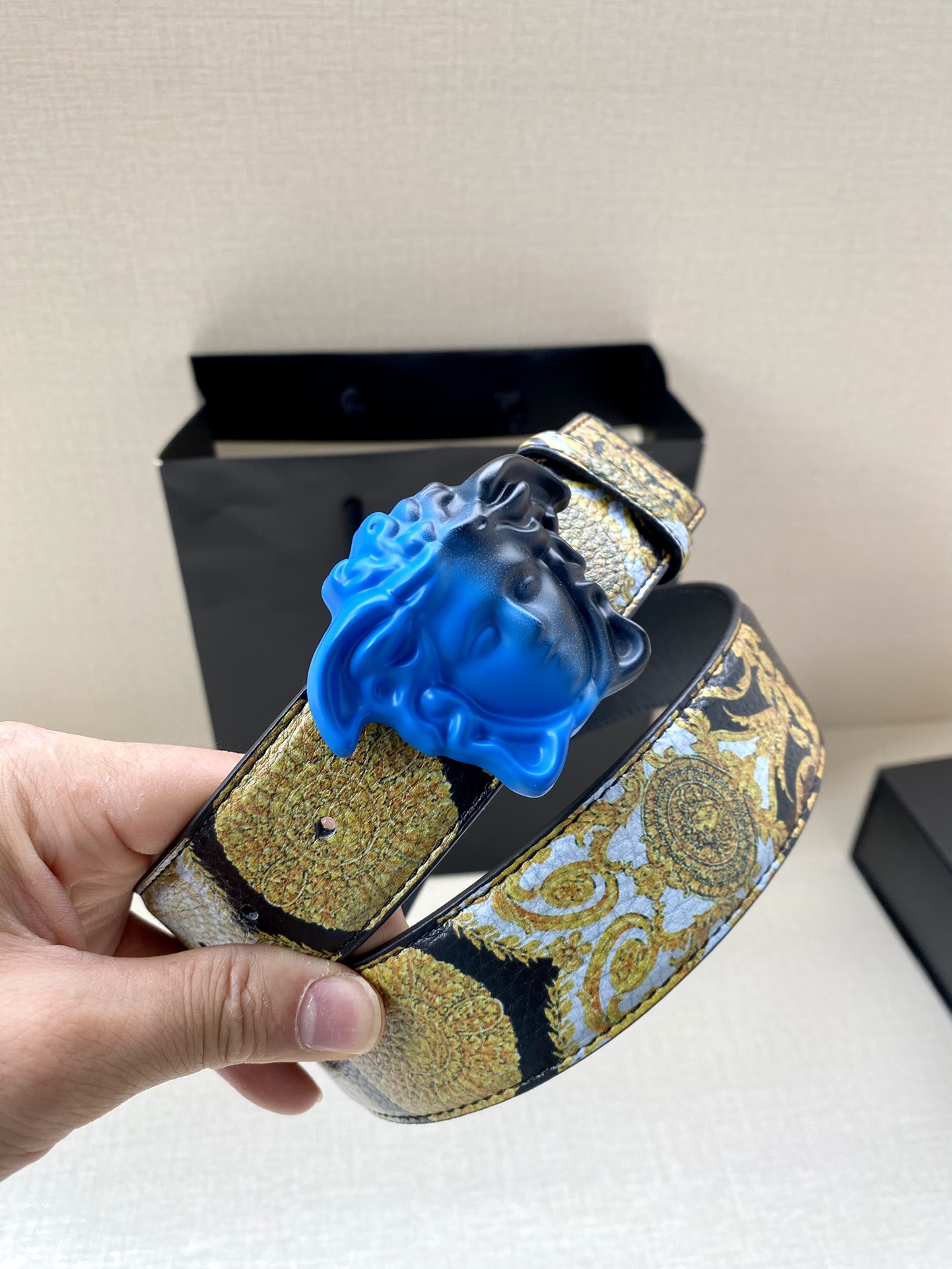 Versace Basic Belt Cow Leather S-m-l