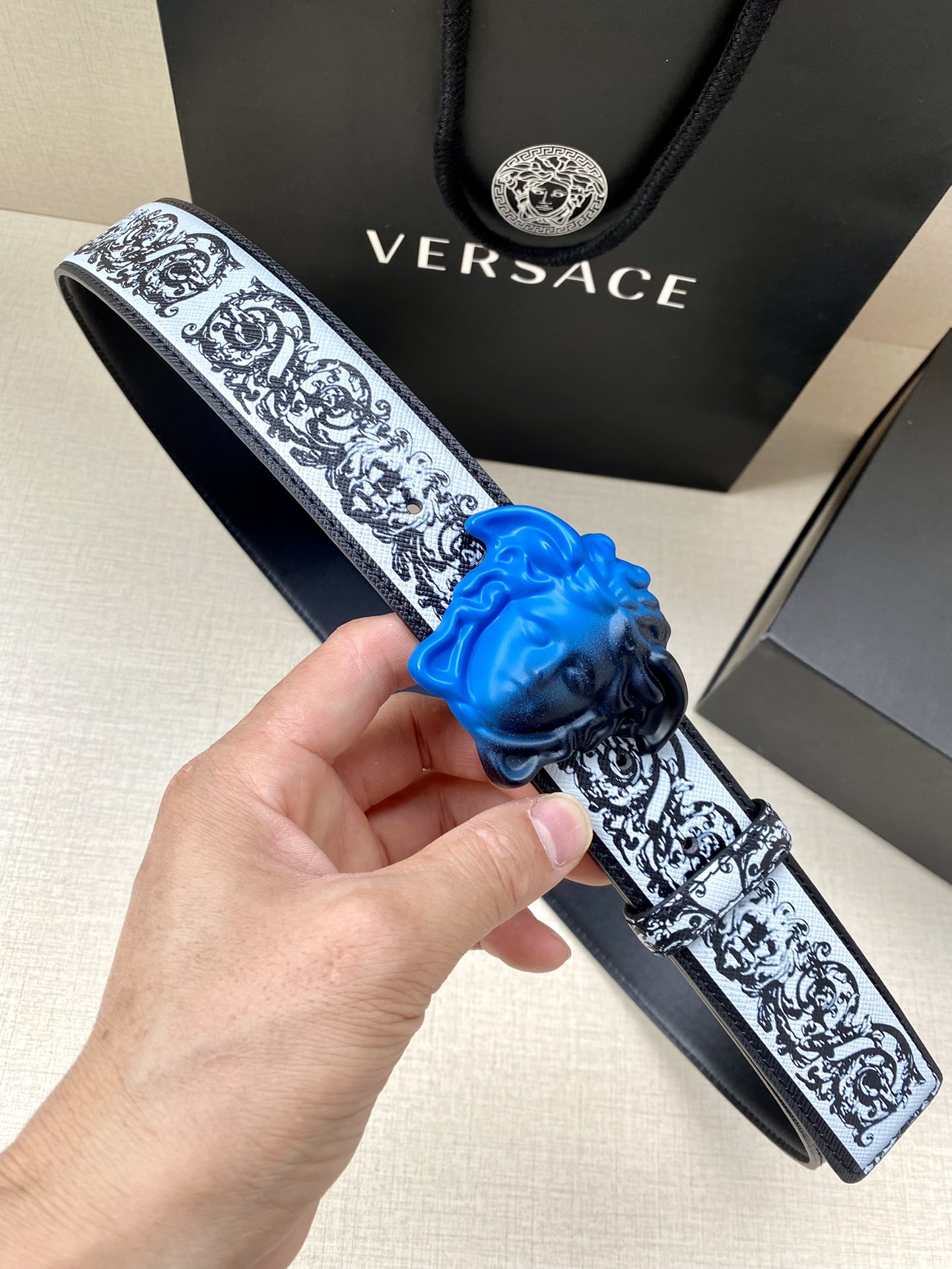 Versace Basic Belt Cow Leather S-m-l