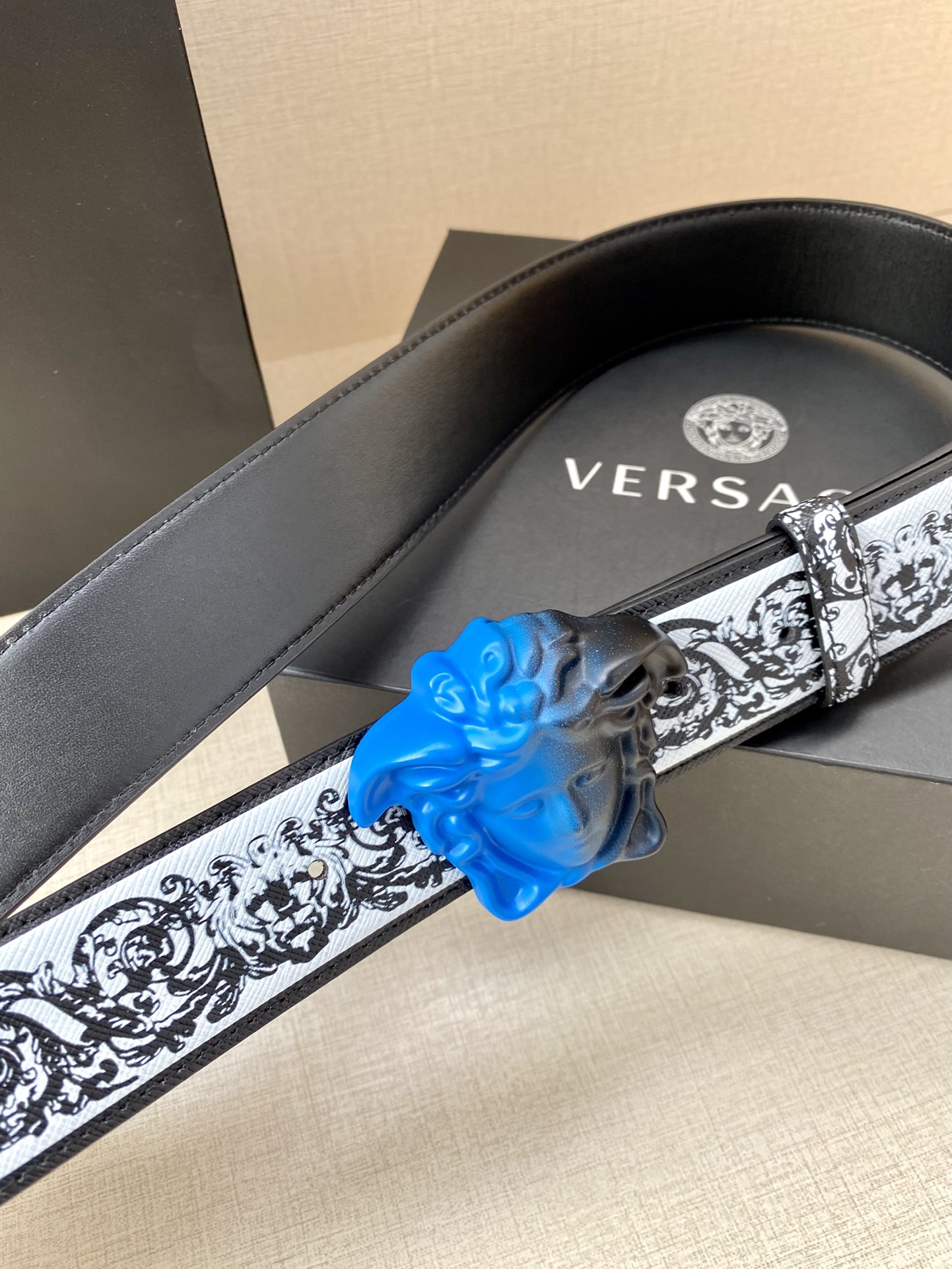 Versace Basic Belt Cow Leather S-m-l