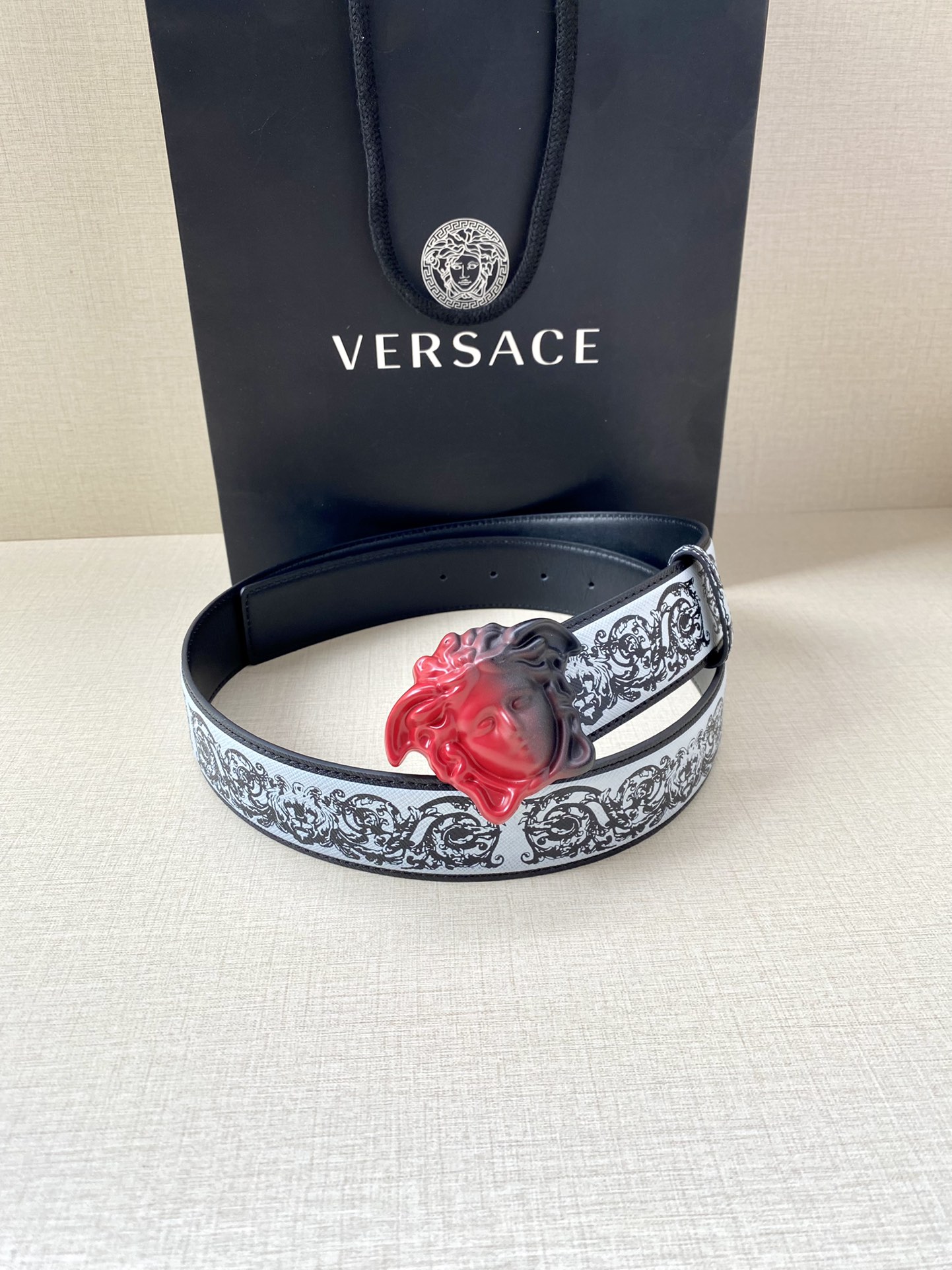 Versace Basic Belt Cow Leather S-m-l
