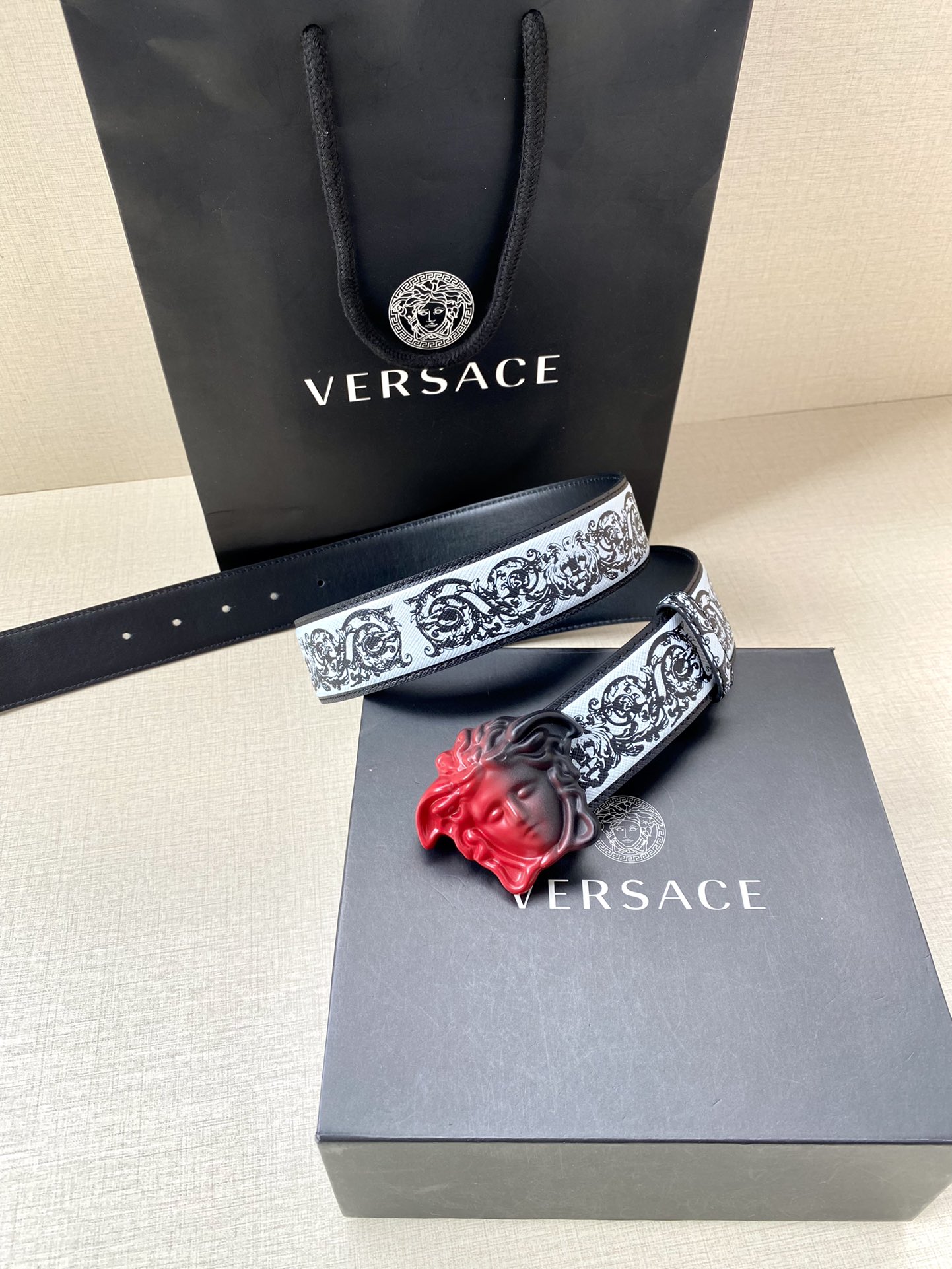 Versace Basic Belt Cow Leather S-m-l