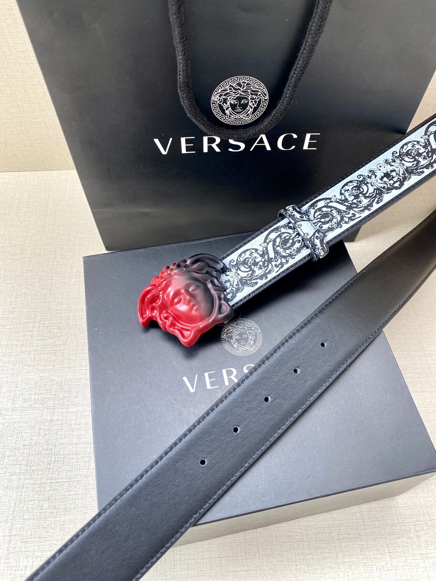 Versace Basic Belt Cow Leather S-m-l