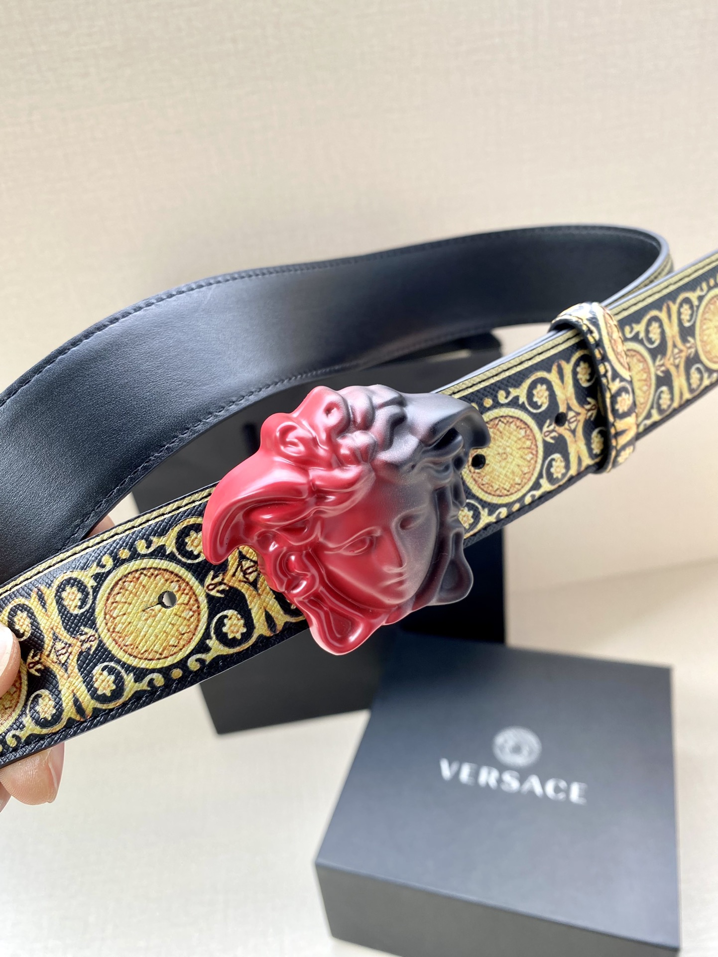 Versace Basic Belt Cow Leather S-m-l