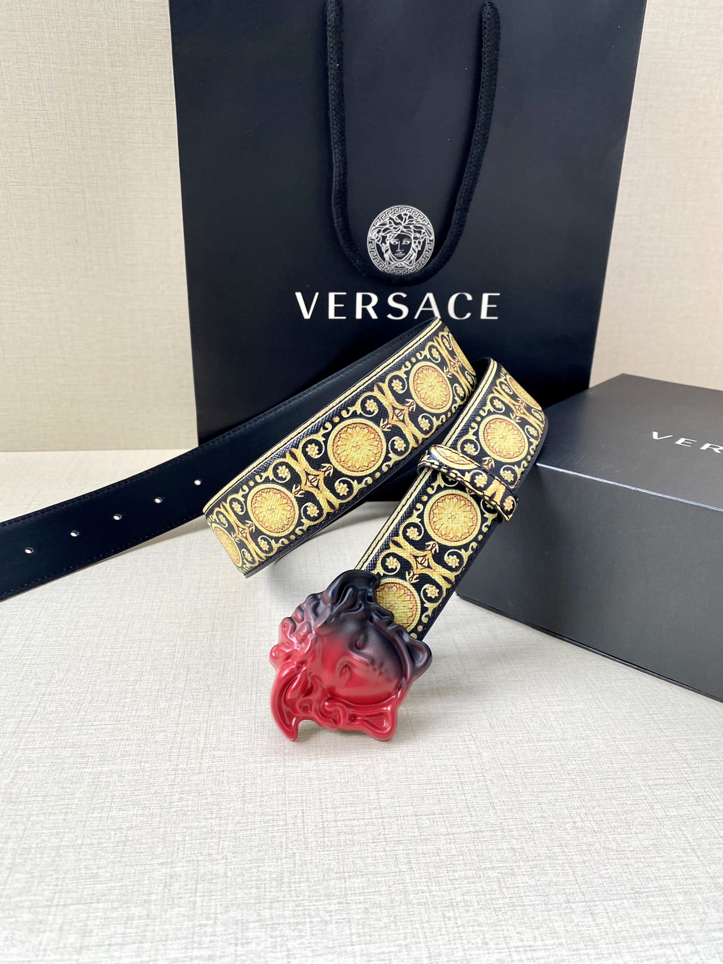Versace Basic Belt Cow Leather S-m-l