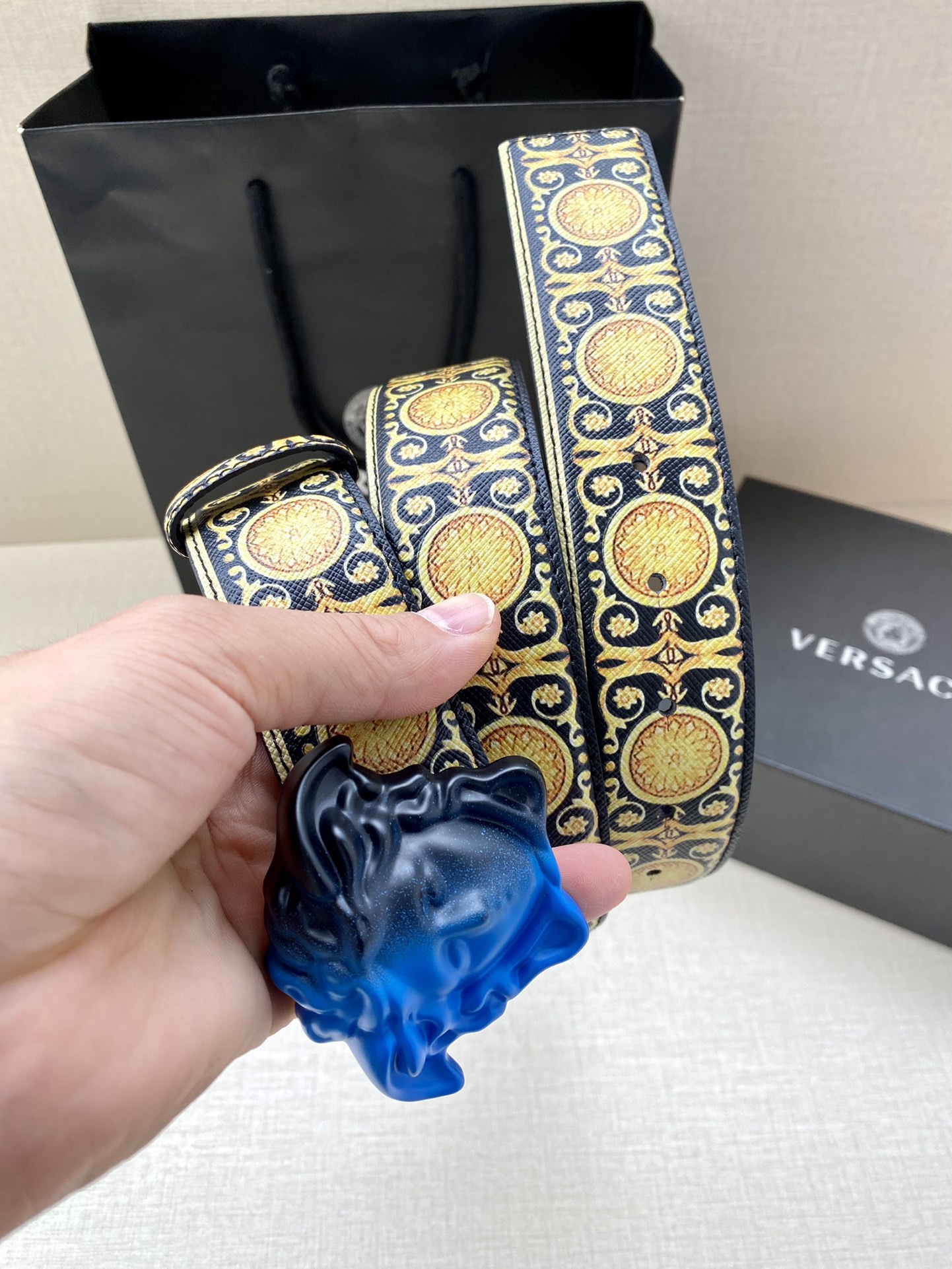 Versace Basic Belt Cow Leather S-m-l