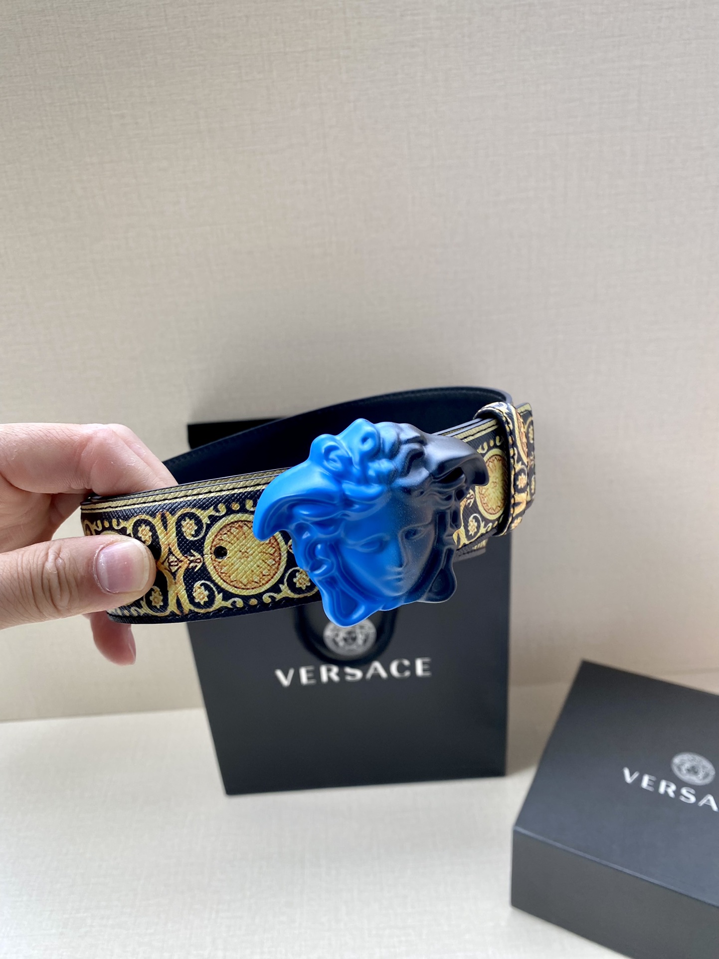 Versace Basic Belt Cow Leather S-m-l