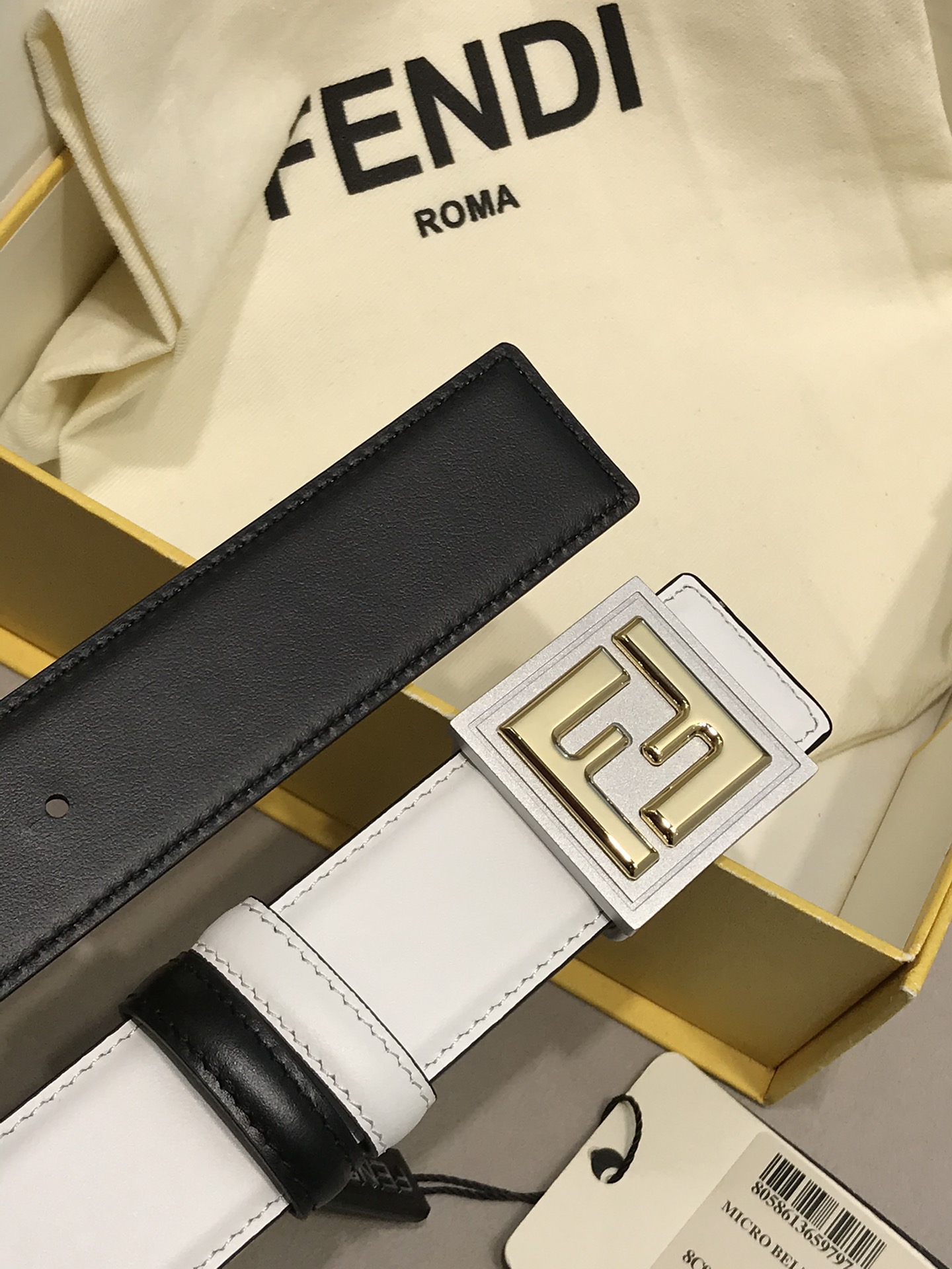 Fendi Leather Belt 35mm