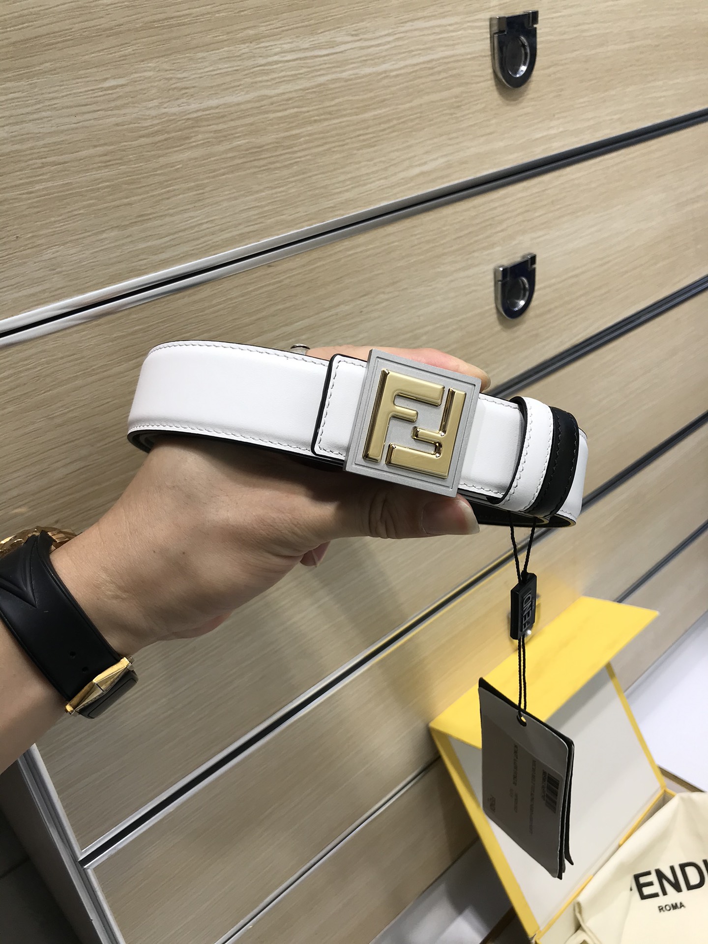 Fendi Leather Belt 35mm