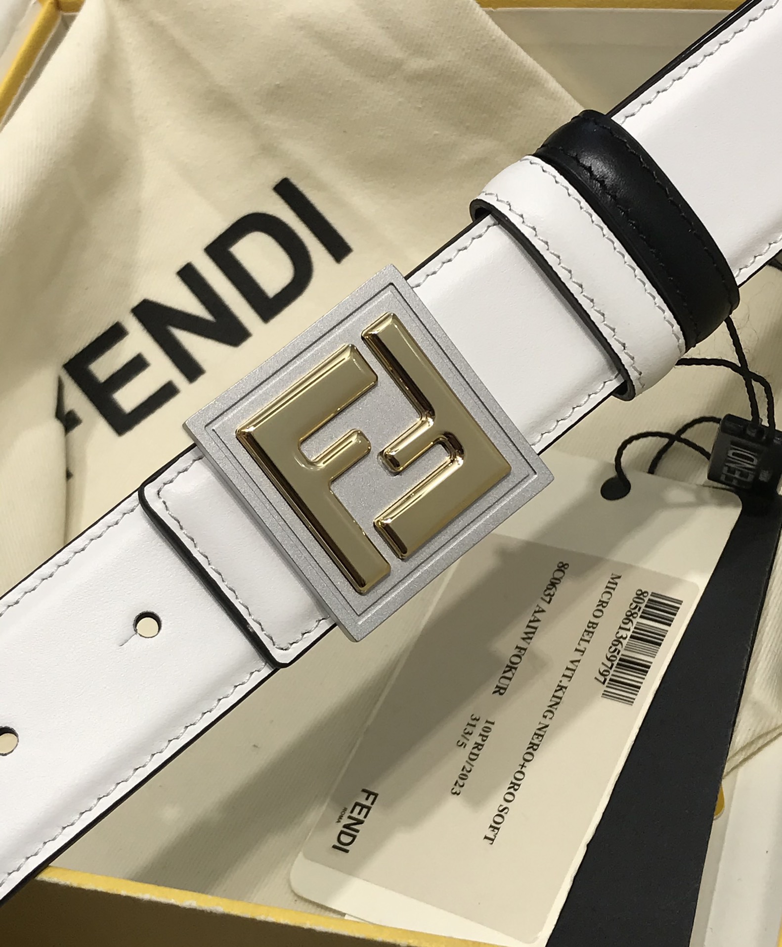 Fendi Leather Belt 35mm
