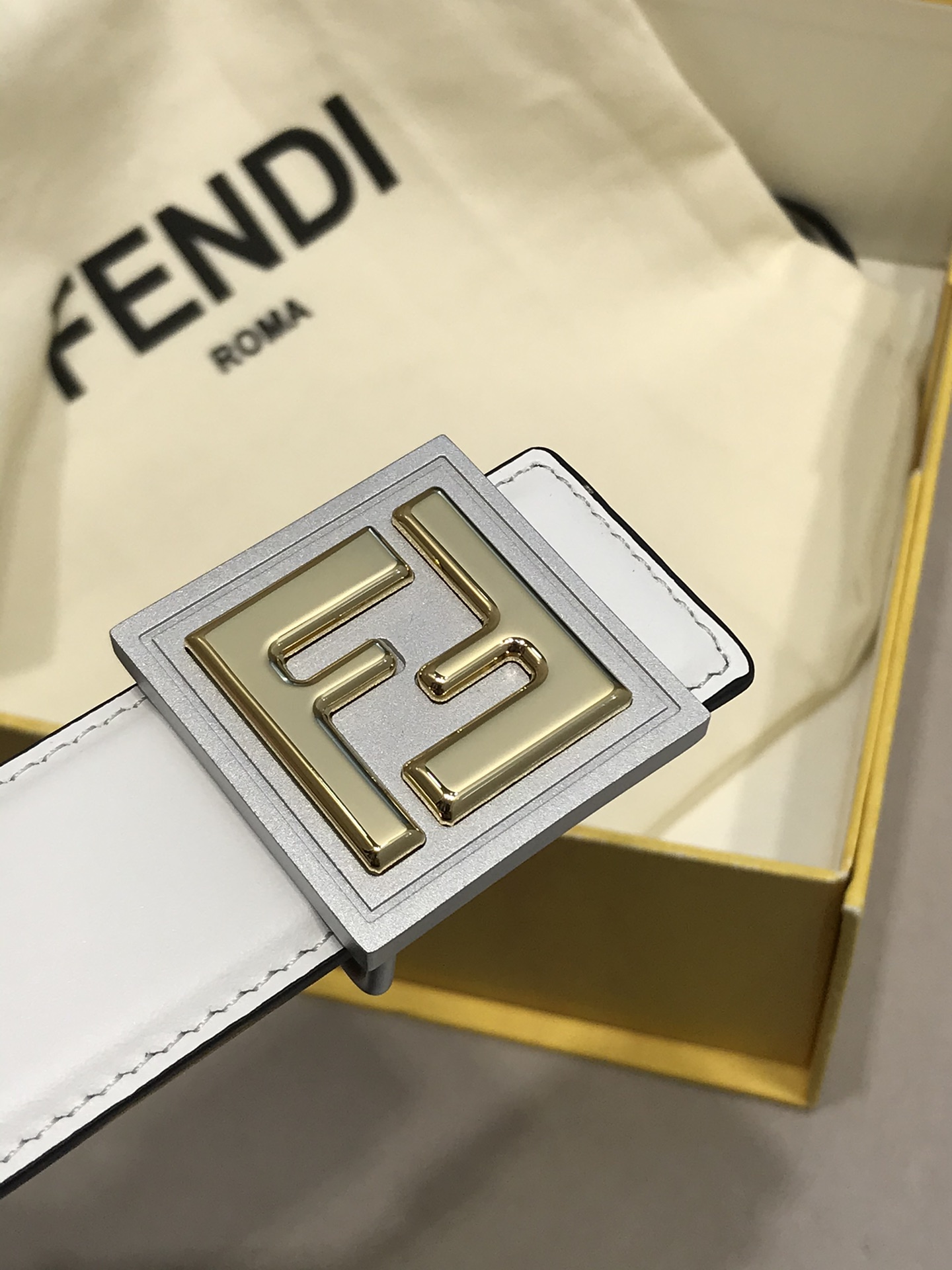 Fendi Leather Belt 35mm