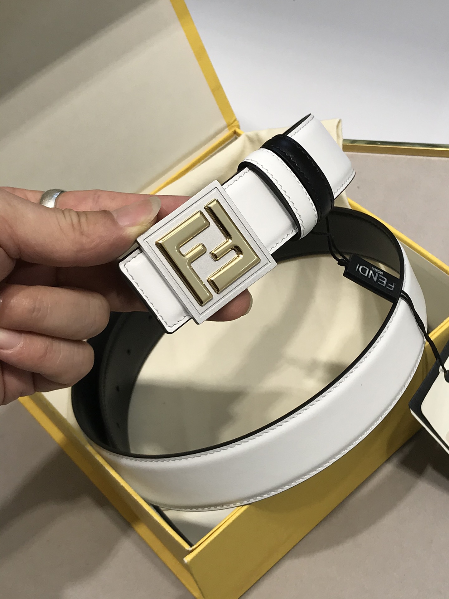 Fendi Leather Belt 35mm