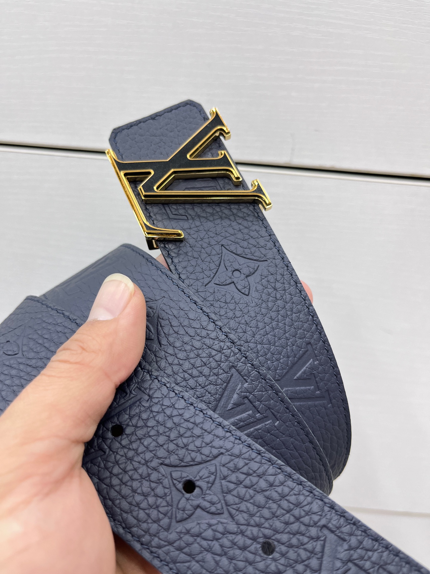 Louis Vuitton Basic Belt Silver 40mm-s-m-l