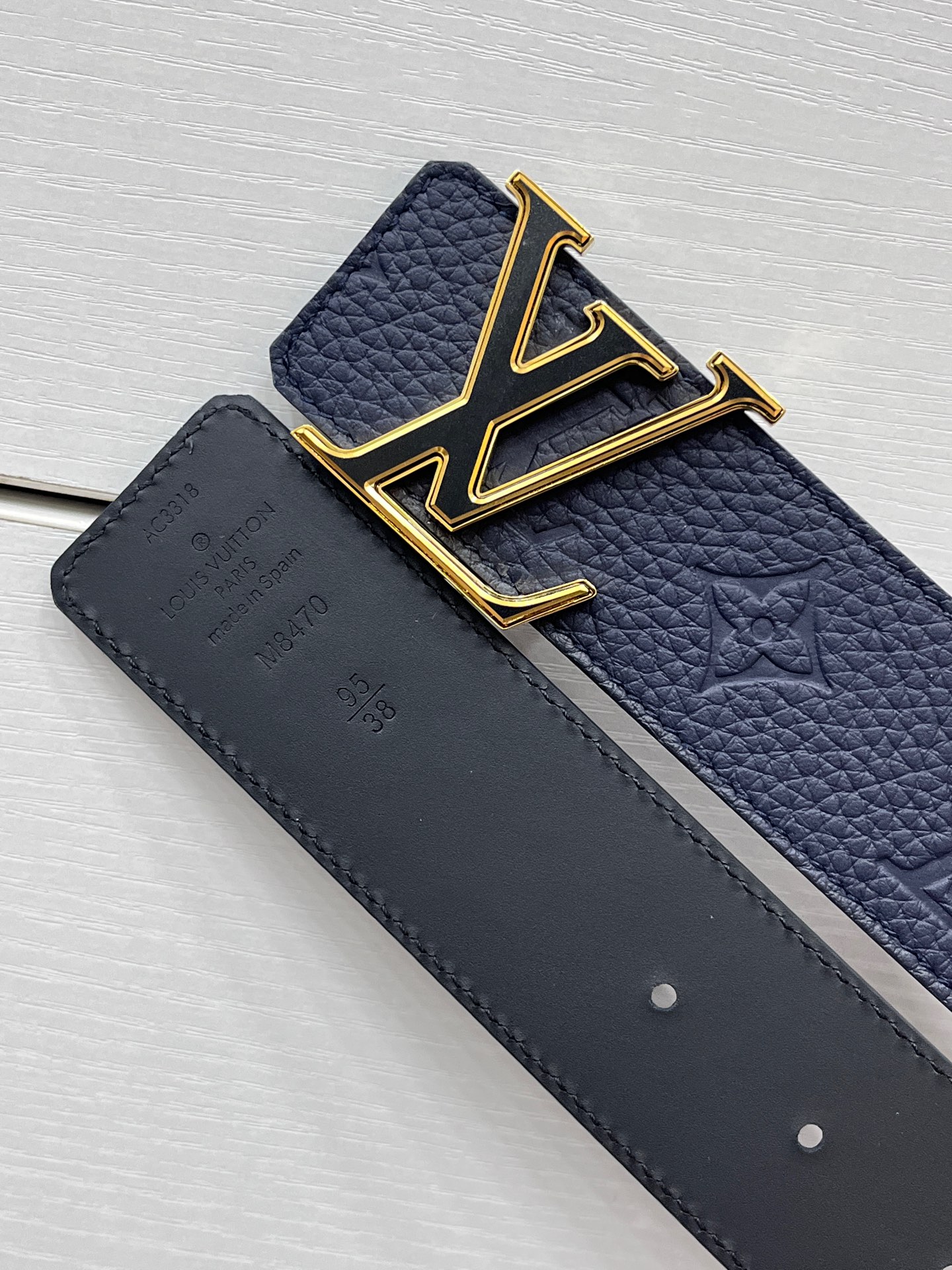 Louis Vuitton Basic Belt Silver 40mm-s-m-l