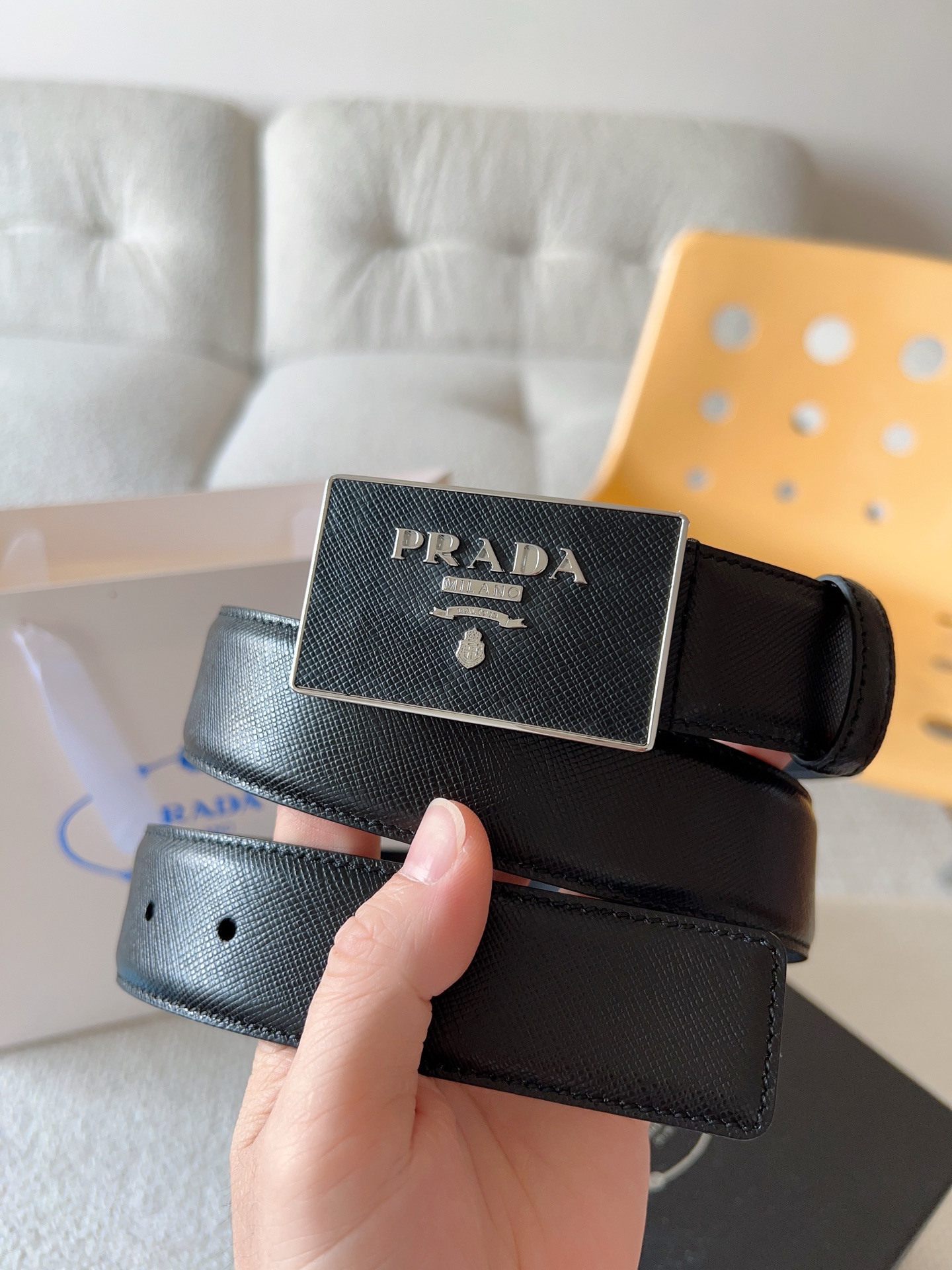 Prada Leather Belt 35mm
