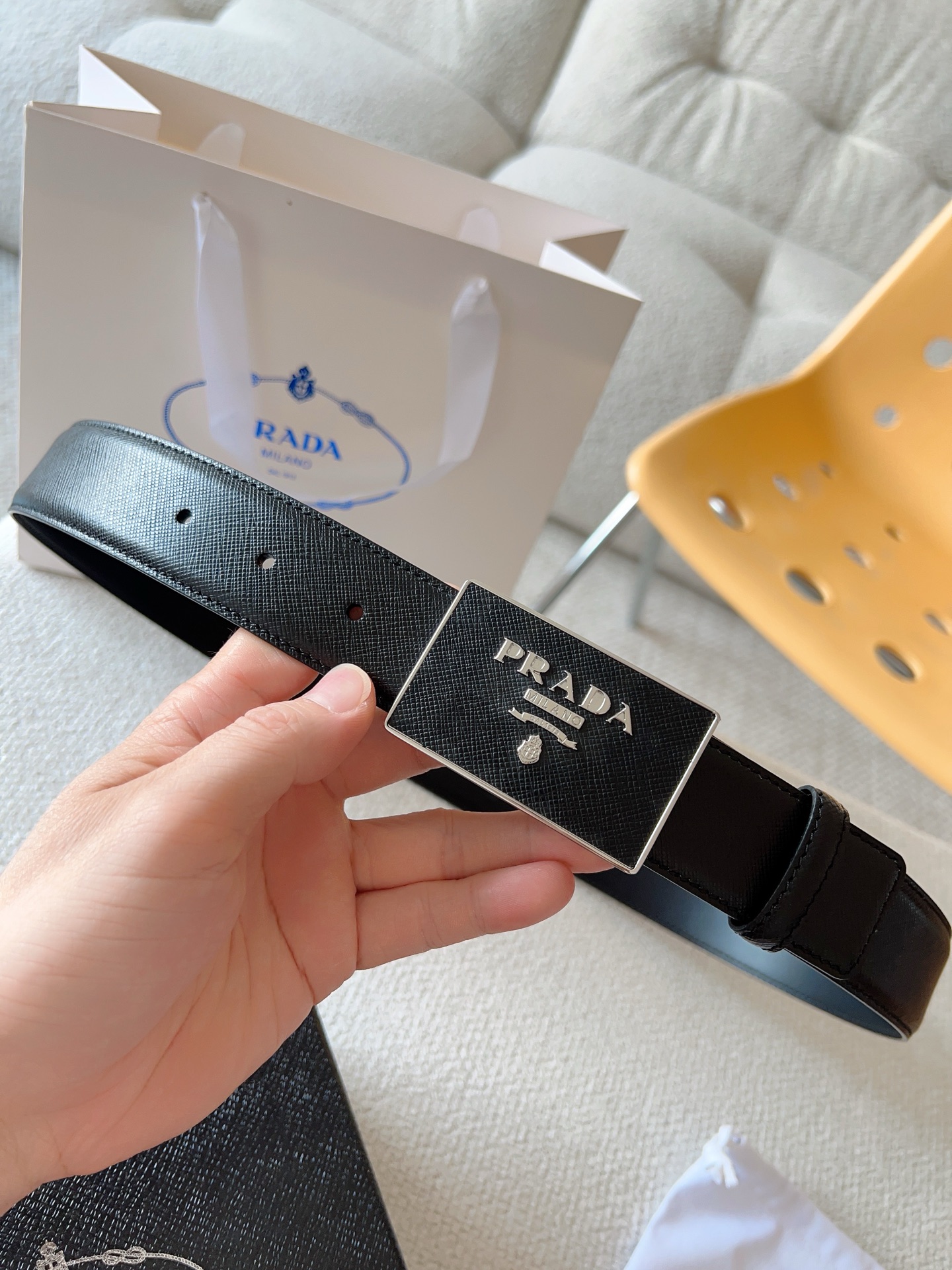 Prada Leather Belt 35mm