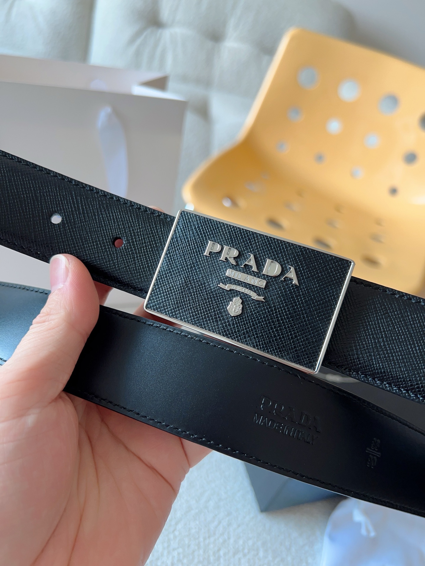 Prada Leather Belt 35mm