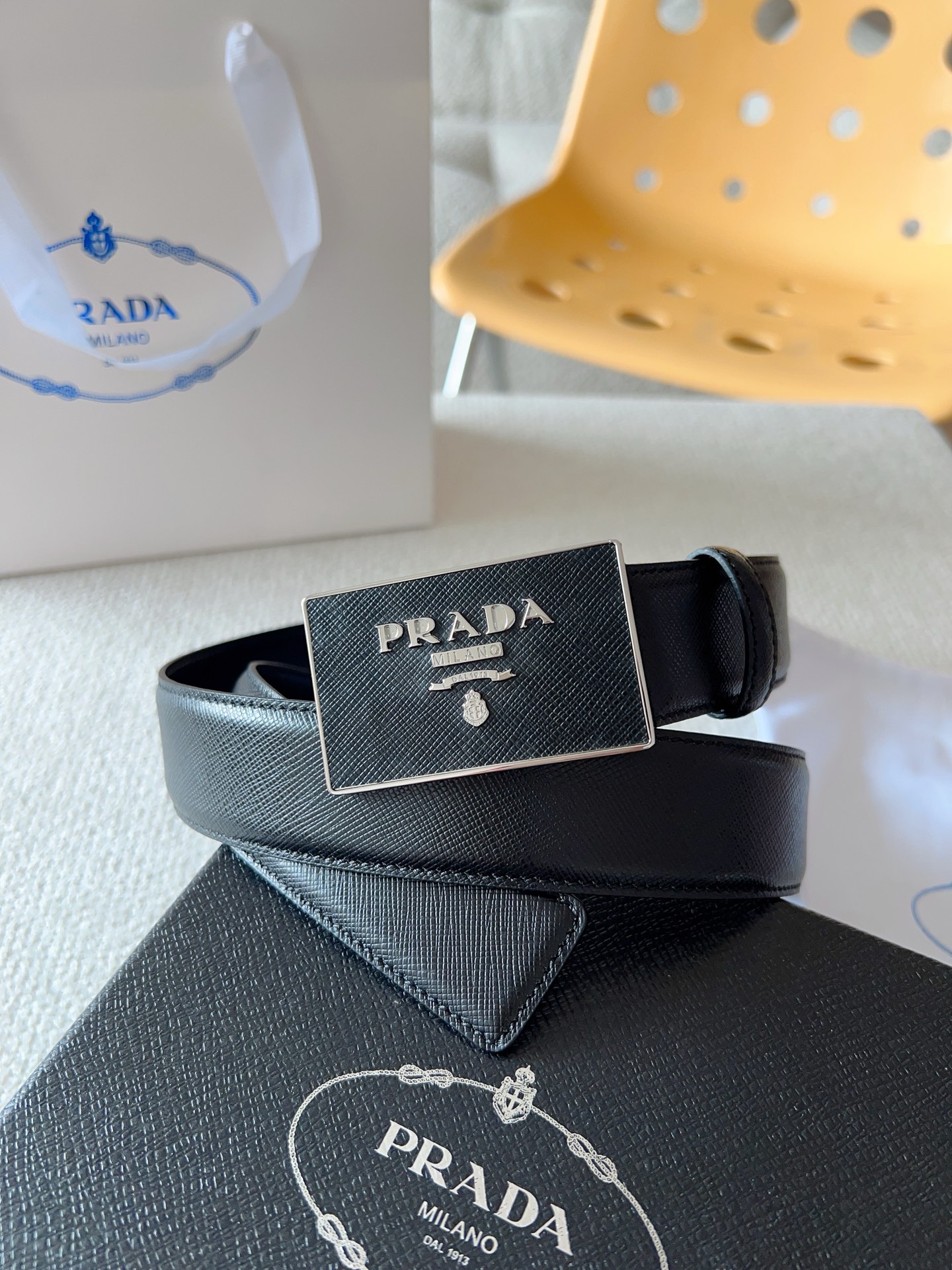 Prada Leather Belt 35mm