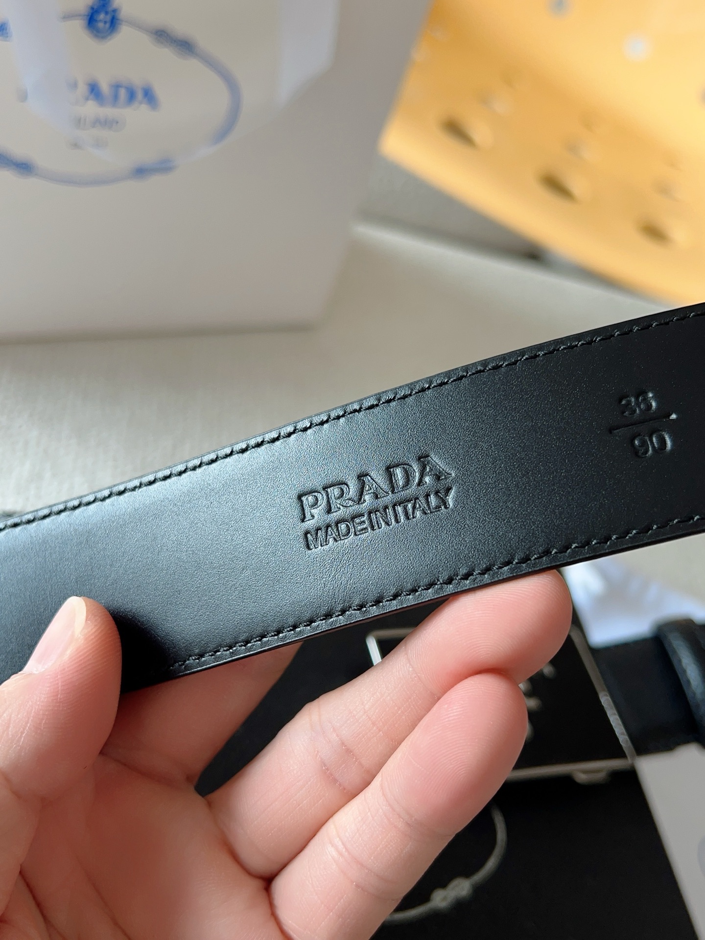 Prada Leather Belt 35mm