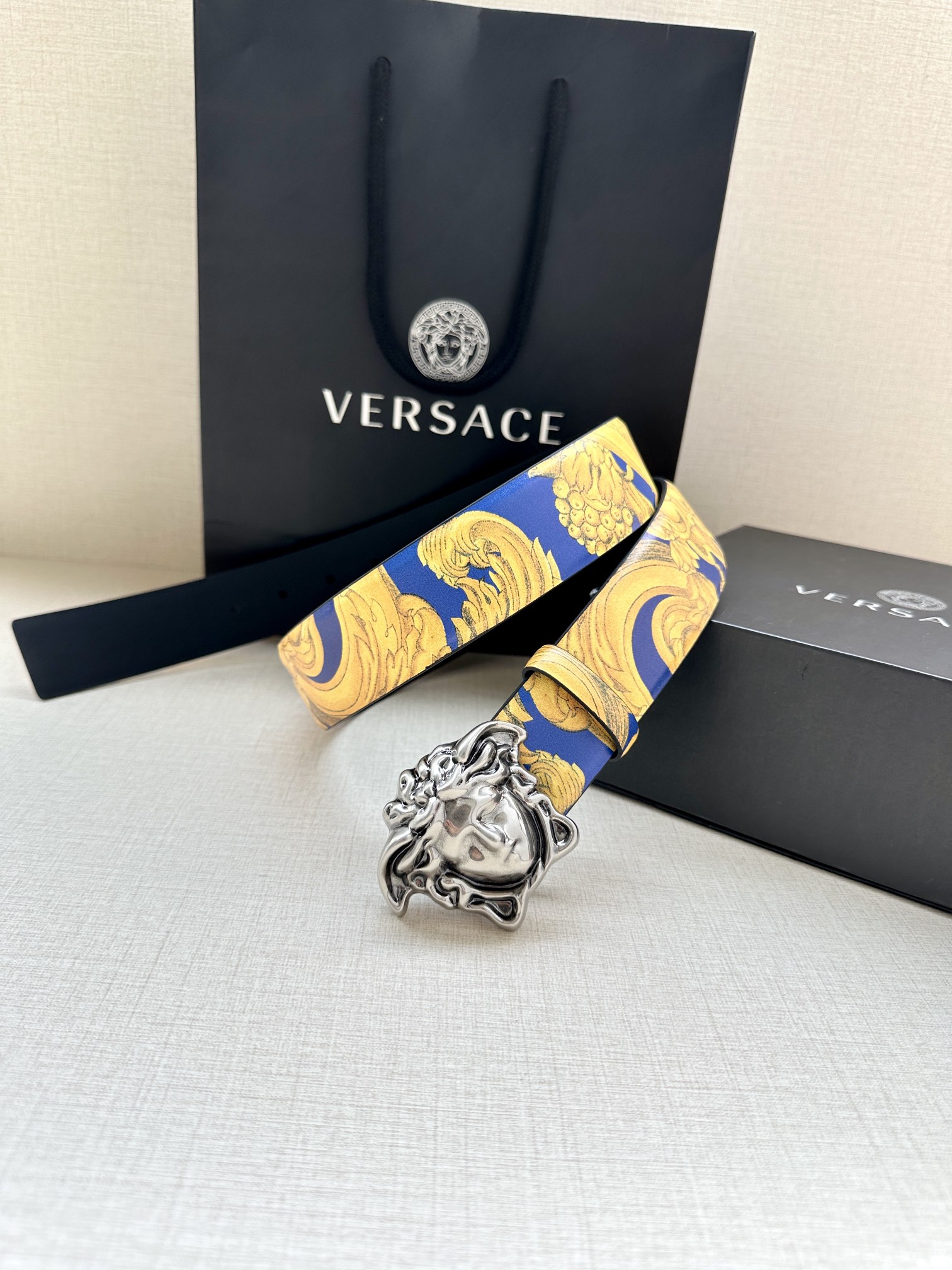 Versace Basic Belt Cow Leather S-m-l
