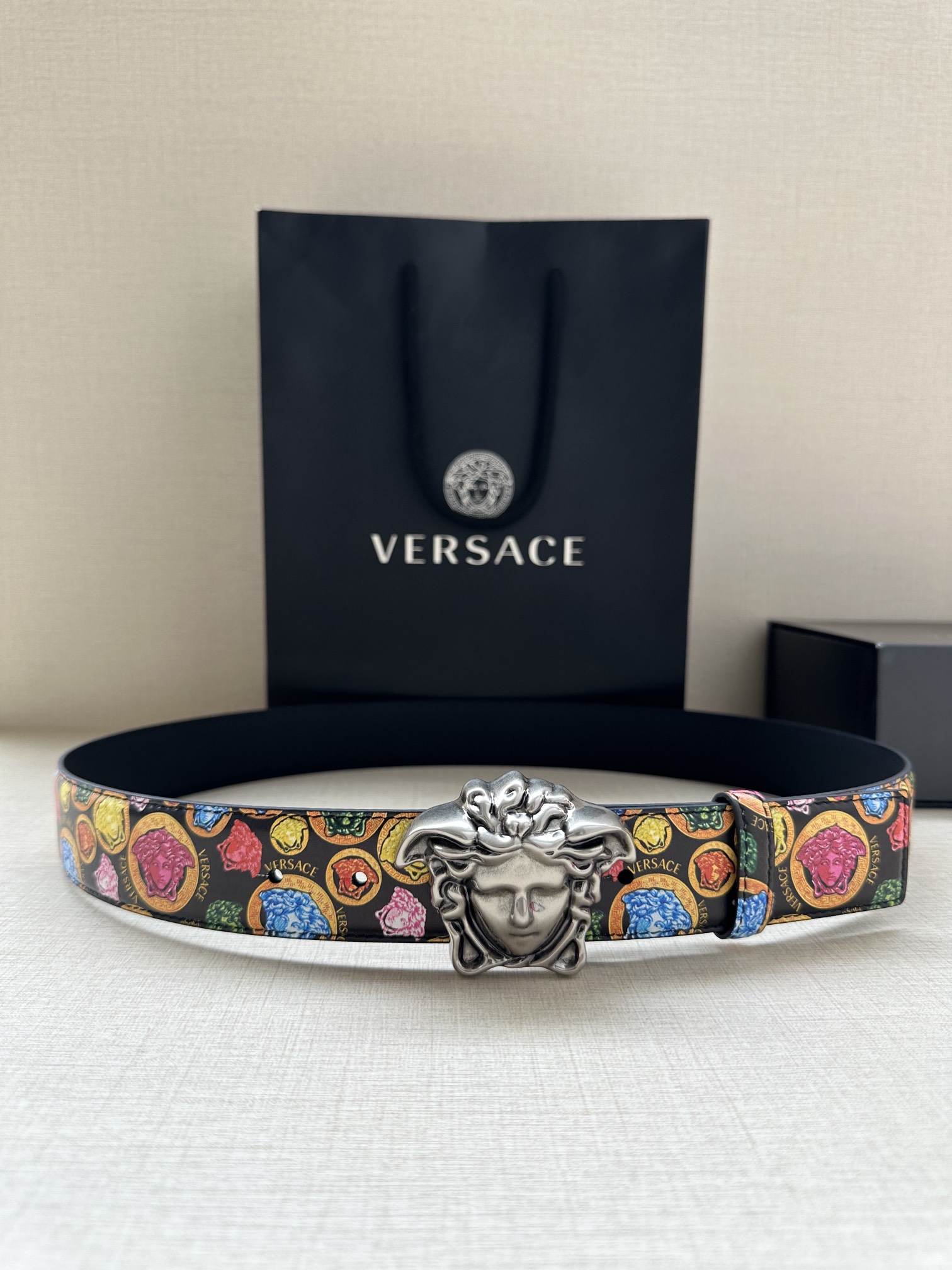Versace Basic Belt Cow Leather S-m-l