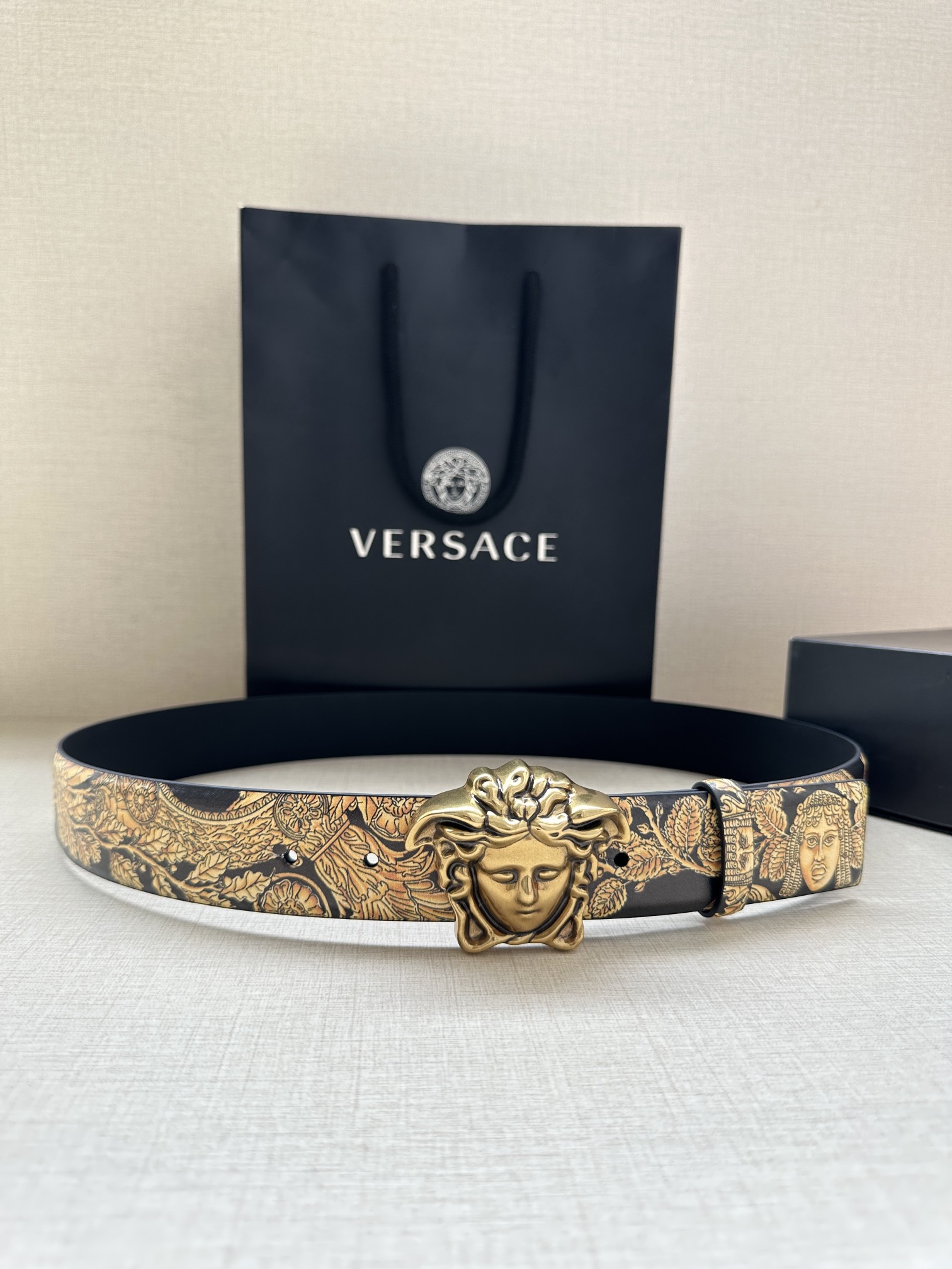 Versace Basic Belt Cow Leather S-m-l